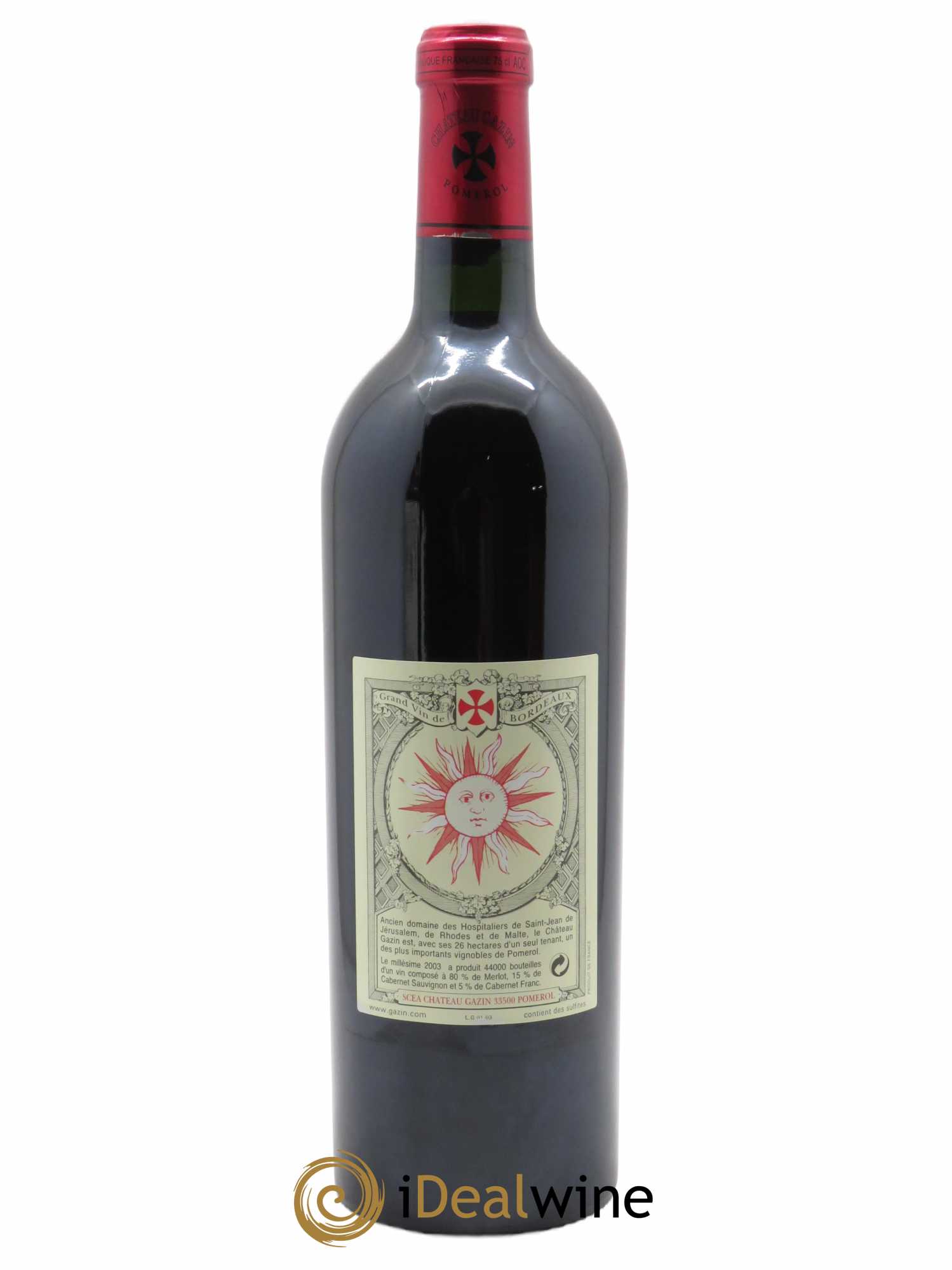 Château Gazin 2003 - Lot de 1 bouteille - 1