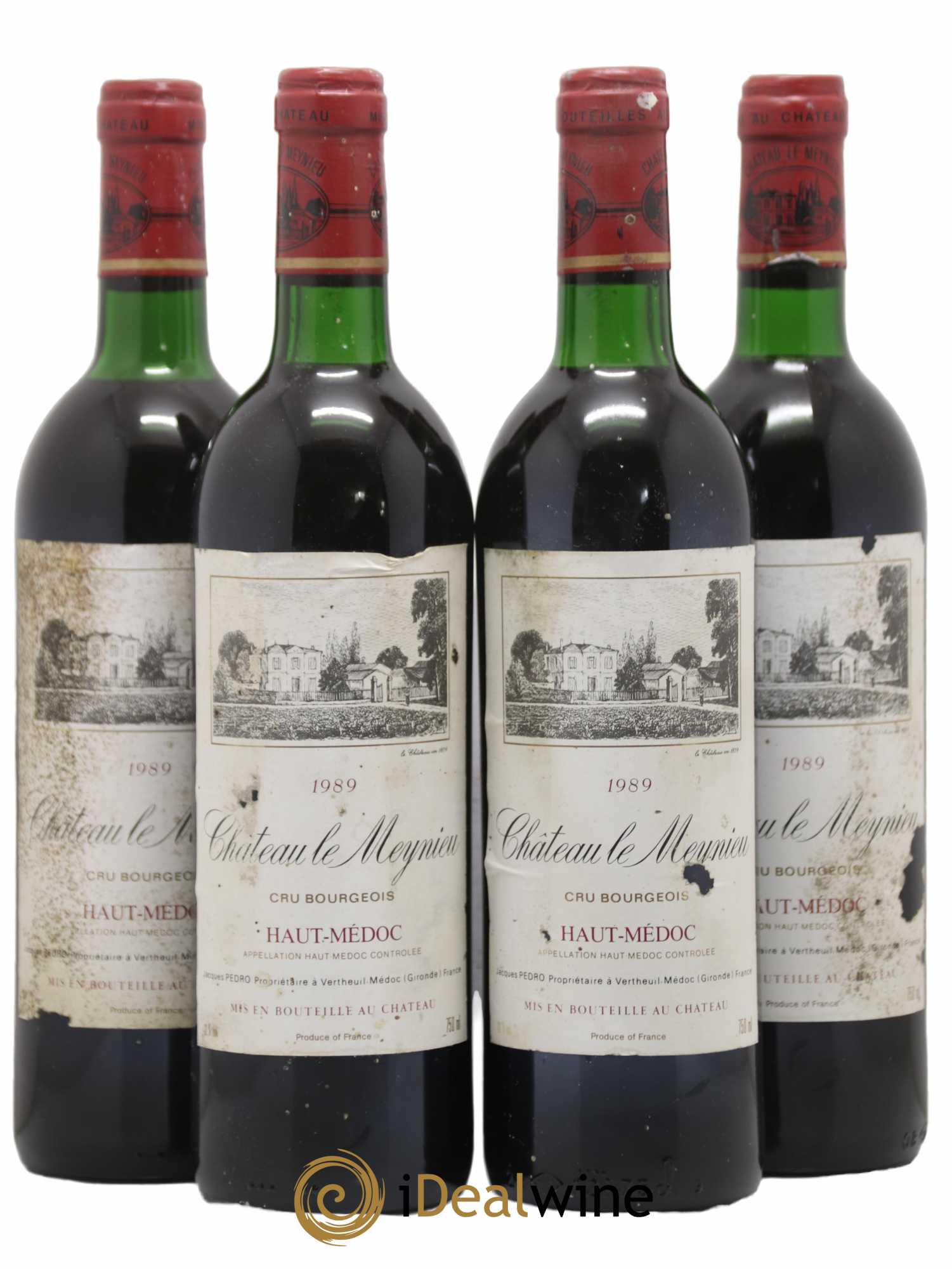 Haut Médoc Château Le Meynieu 1989 - Posten von 4 Flaschen - 0