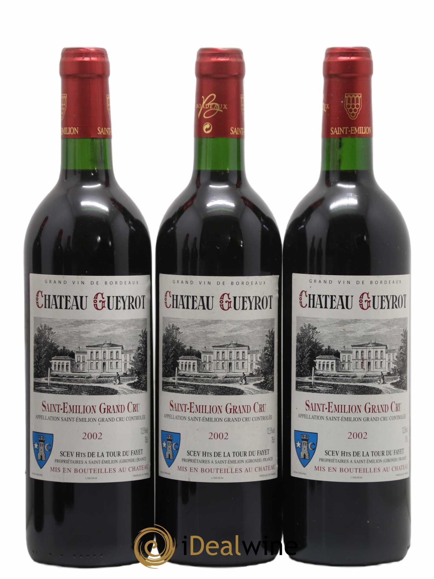 Saint-Émilion Grand Cru Château Gueyrot 2002 - Lot de 6 bouteilles - 1