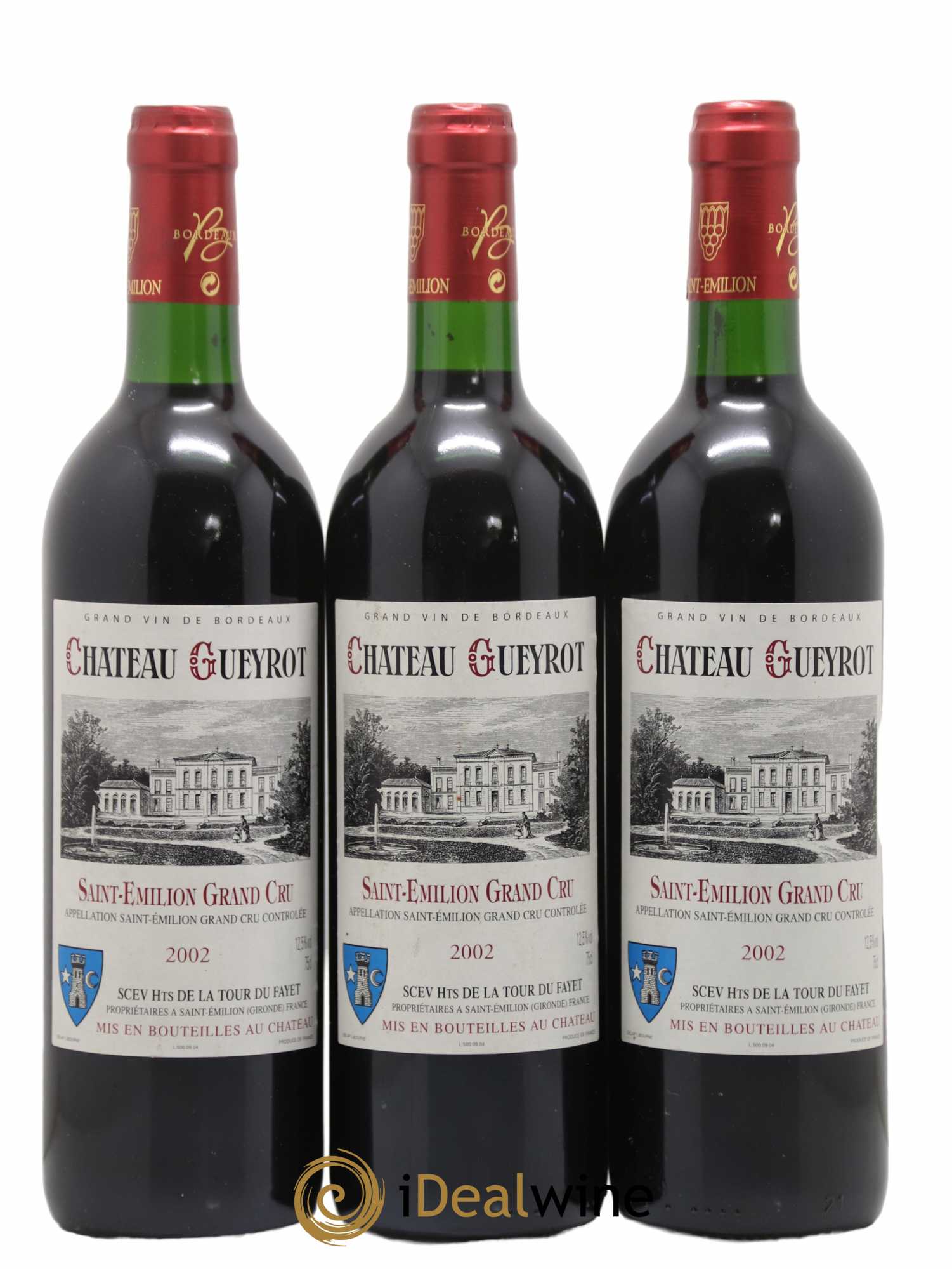 Saint-Émilion Grand Cru Château Gueyrot 2002 - Posten von 3 Flaschen - 0