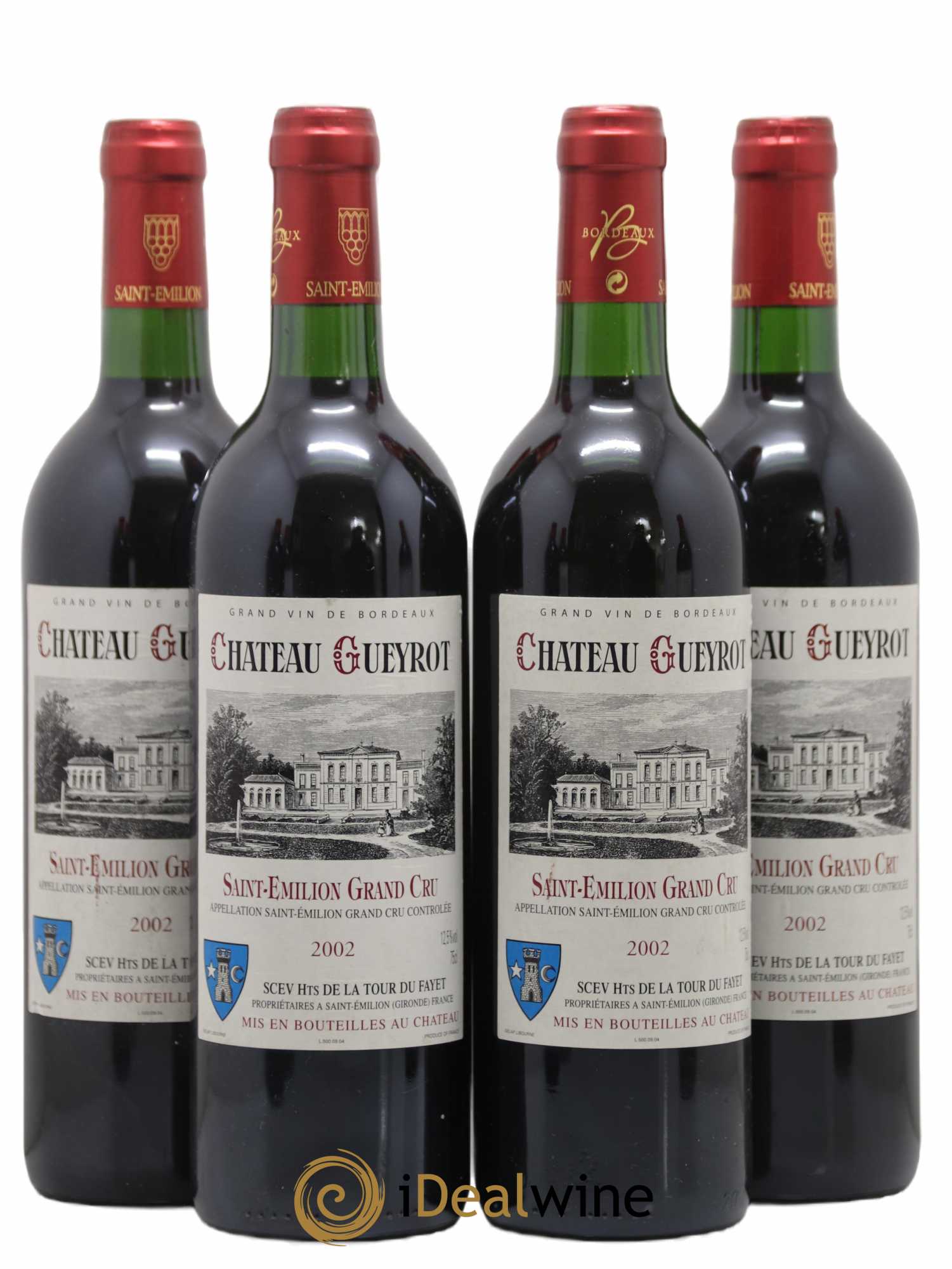 Saint-Émilion Grand Cru Château Gueyrot 2002 - Posten von 4 Flaschen - 0
