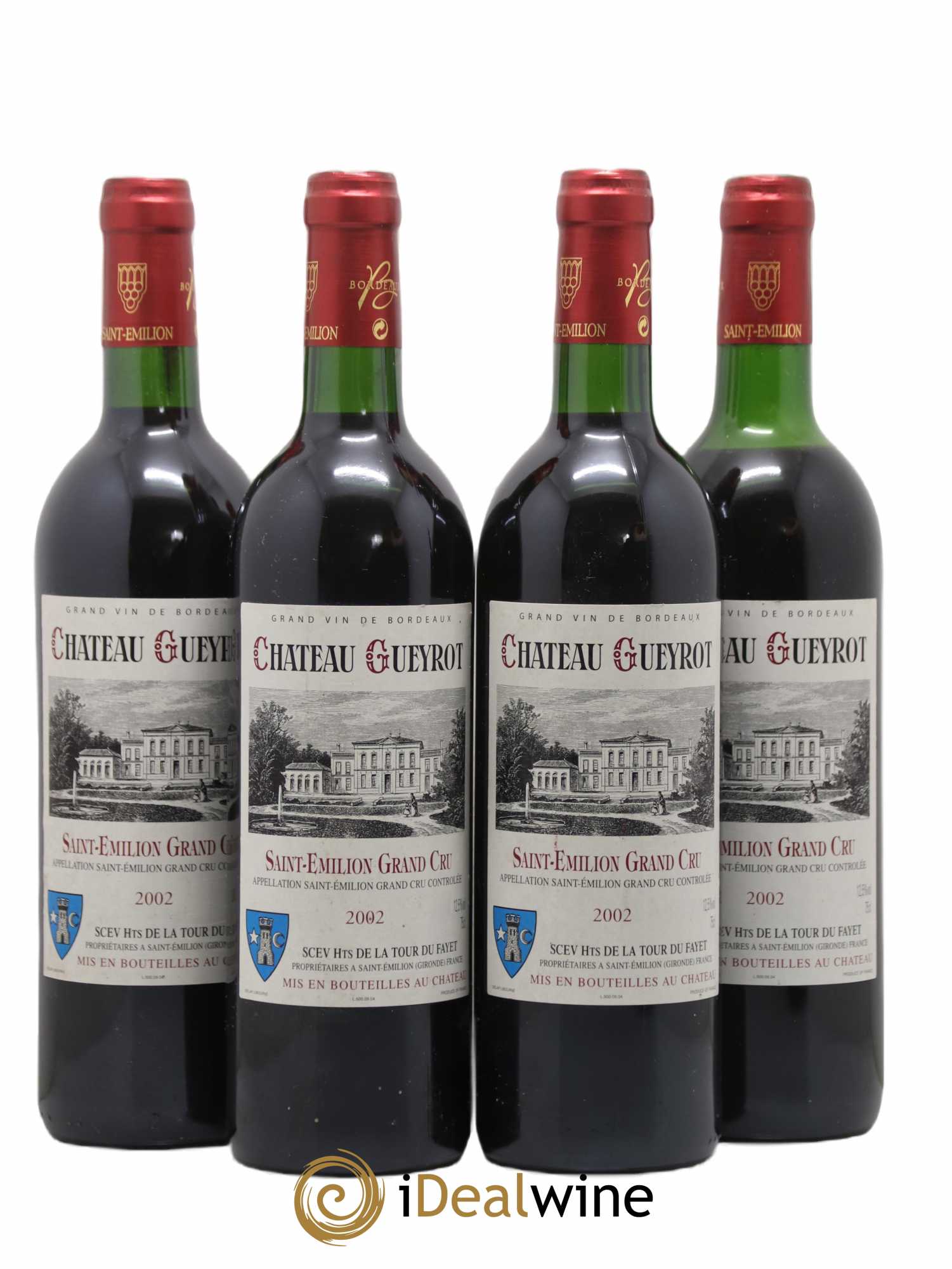 Saint-Émilion Grand Cru Château Gueyrot 2002 - Posten von 4 Flaschen - 0
