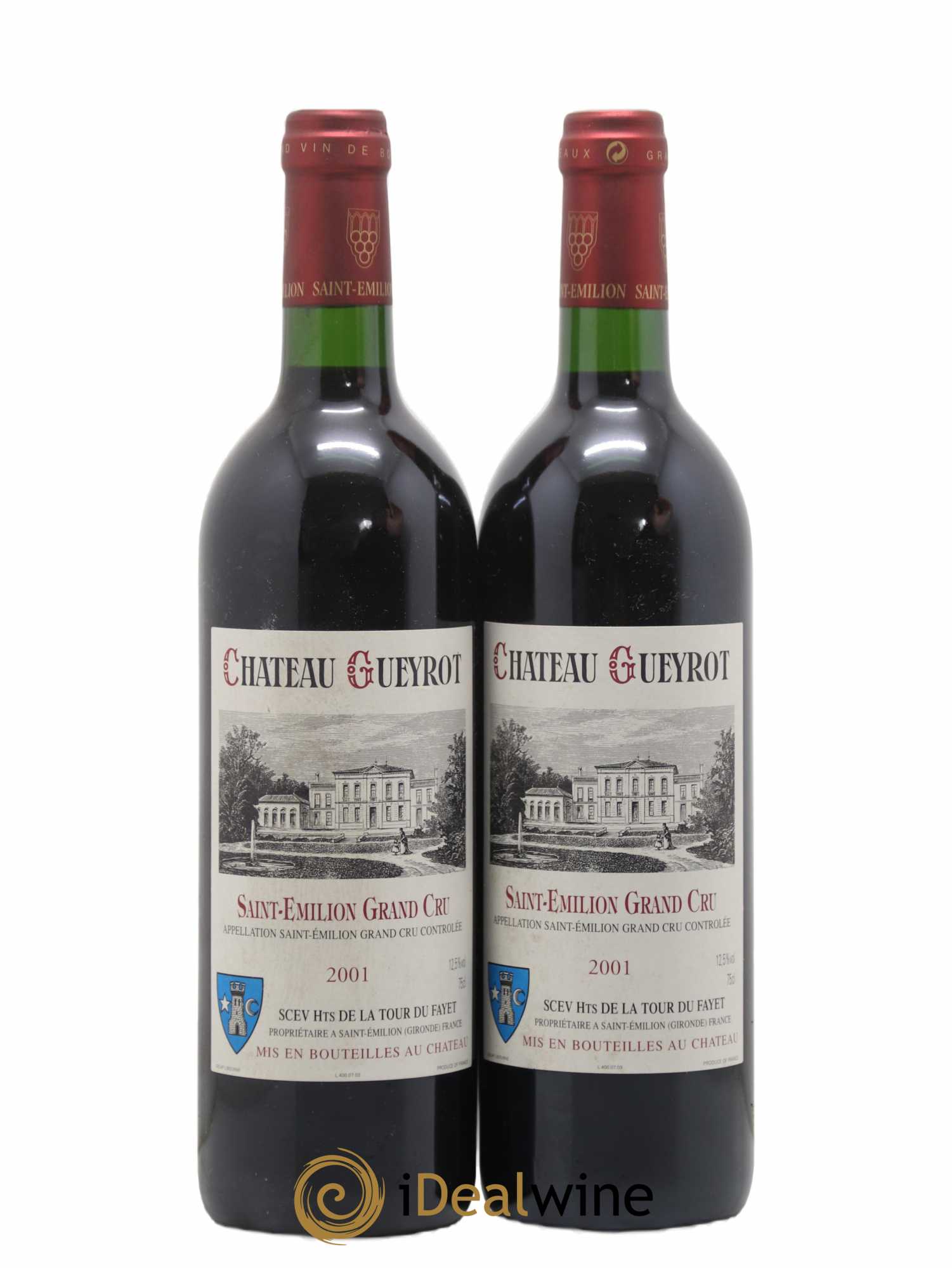 Saint-Émilion Grand Cru Château Gueyrot 2001 - Lot of 2 bottles - 0