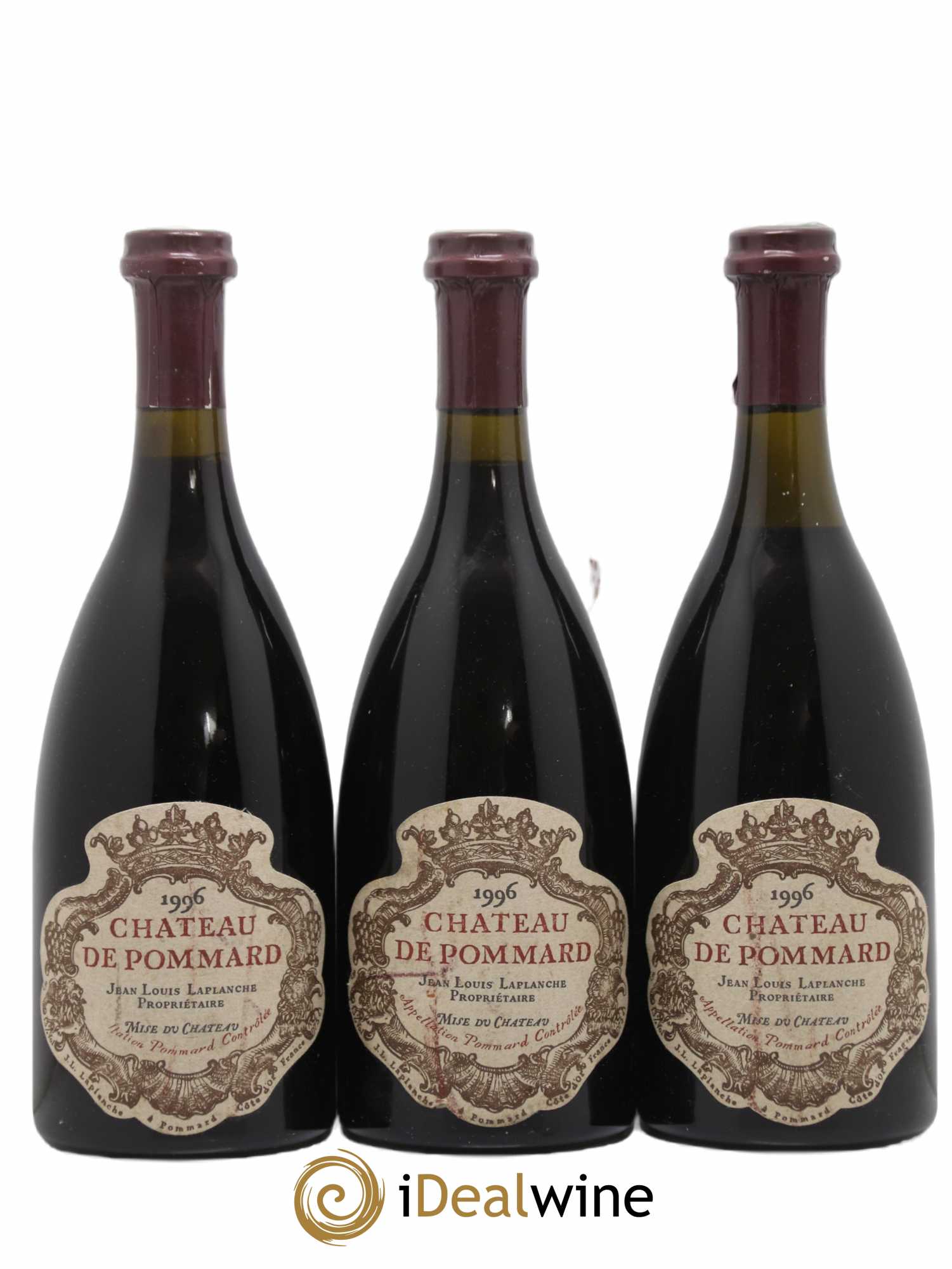 Pommard Château de Pommard 1996 - Lot de 3 bouteilles - 0