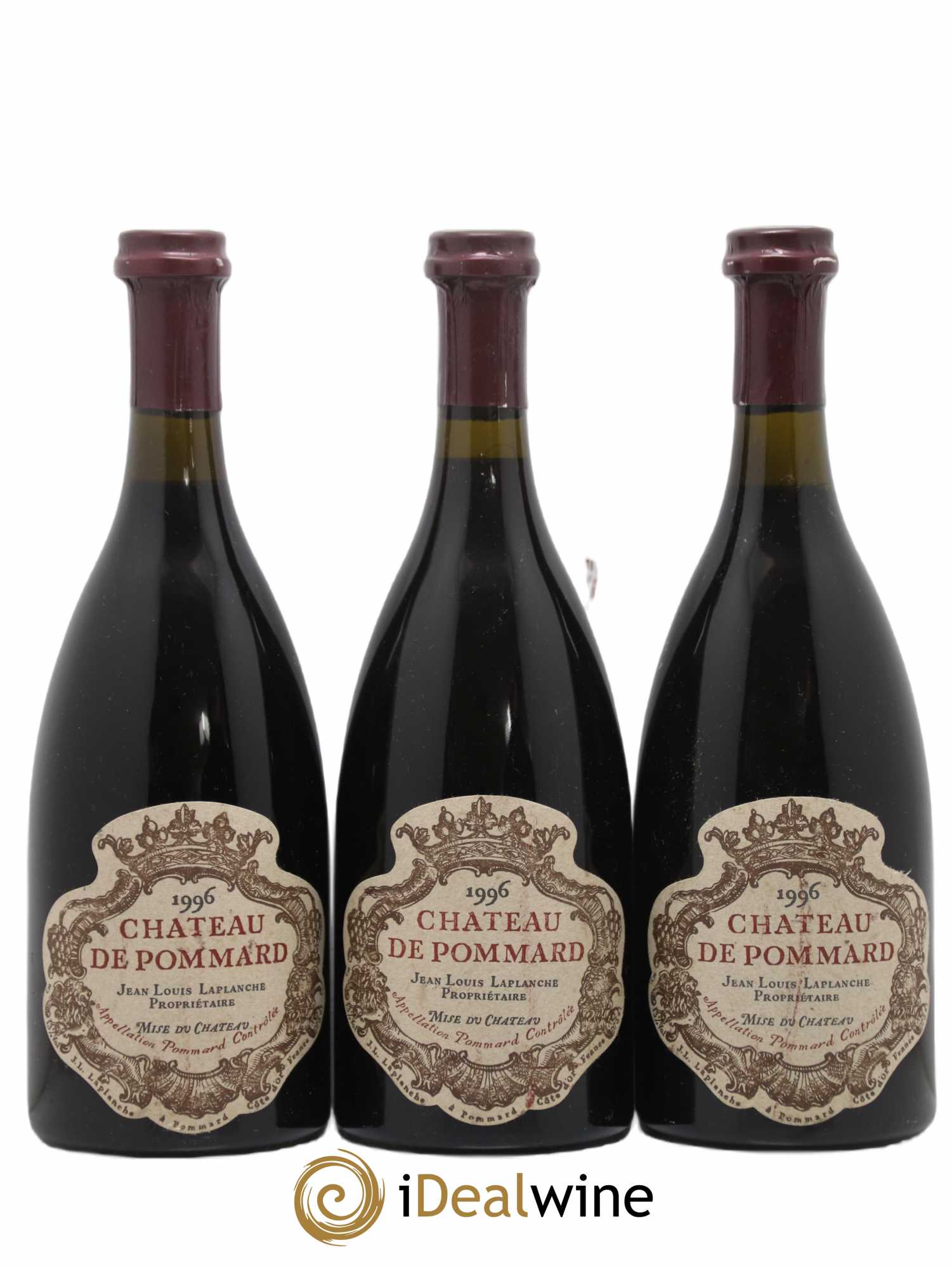 Pommard Château de Pommard 1996 - Lot de 3 bouteilles - 0