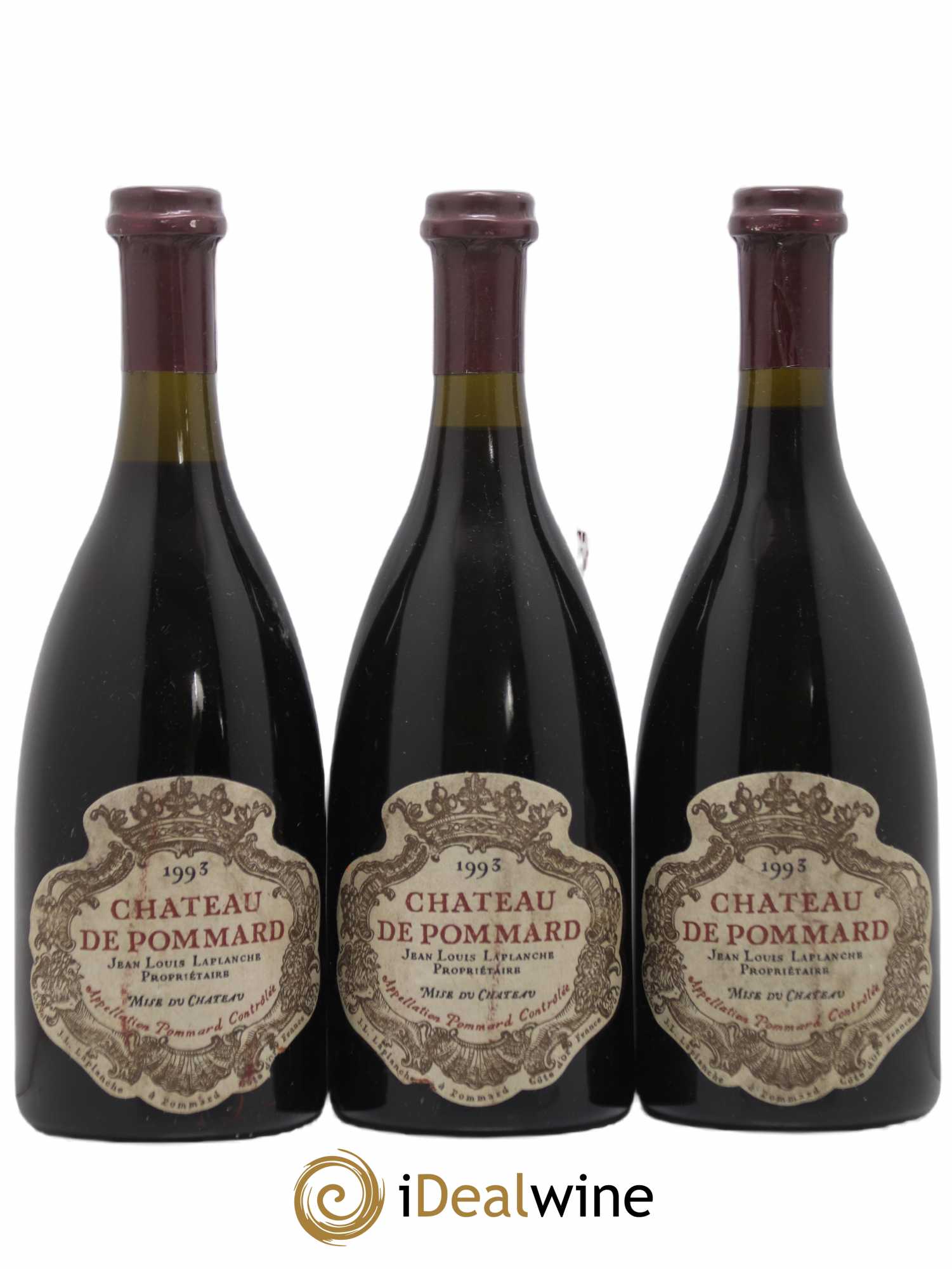 Pommard Château de Pommard 1993 - Lot de 3 bouteilles - 0