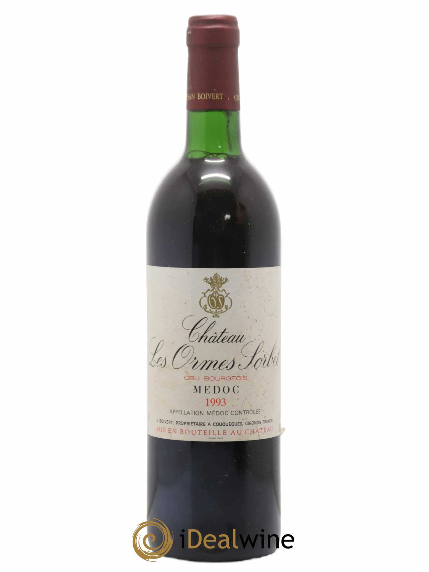 Château les Ormes Sorbet Cru Bourgeois 1993 - Lot de 1 bouteille - 0