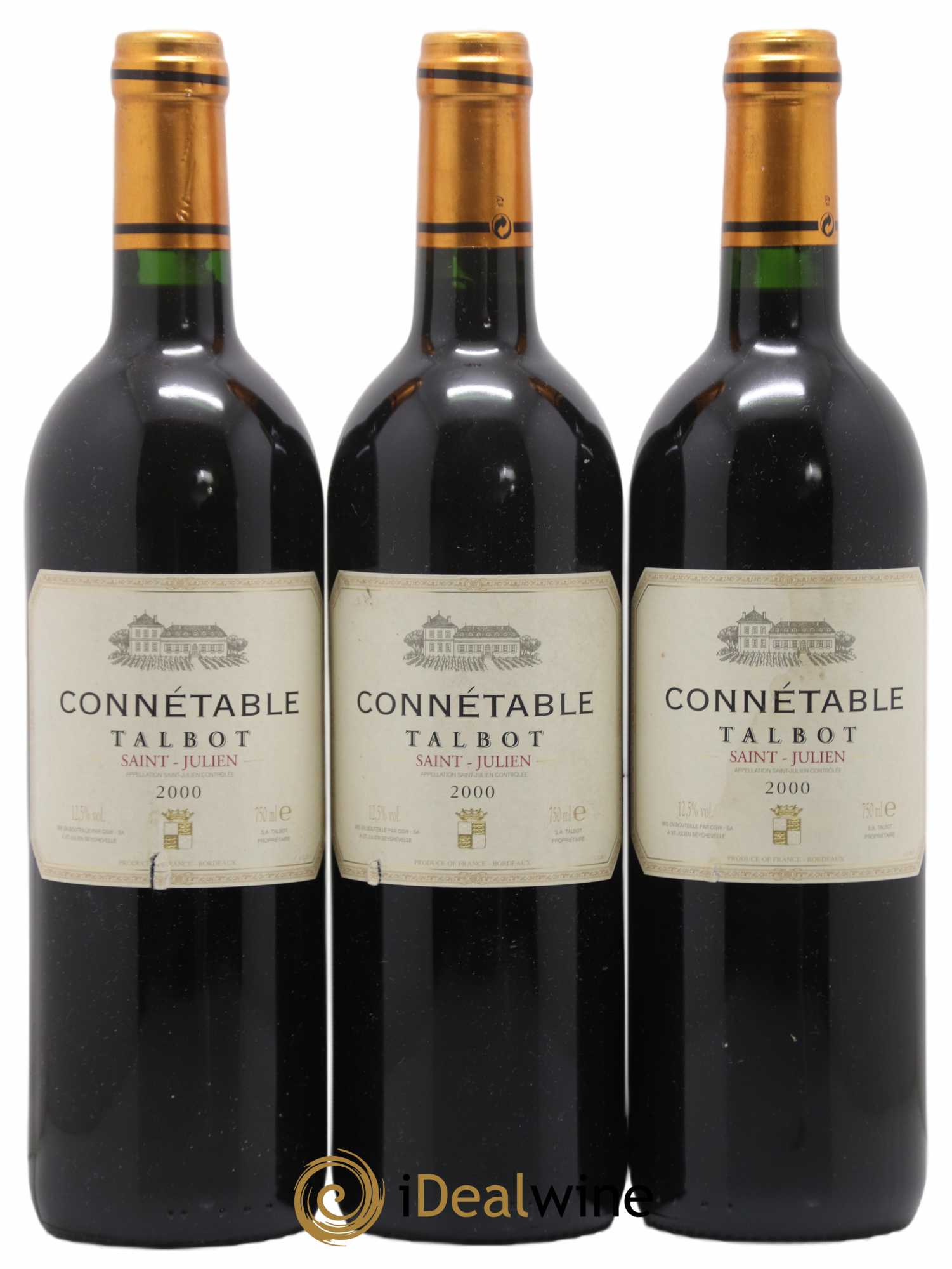 Connétable de Talbot Second Vin 2000 - Lot de 3 bouteilles - 0