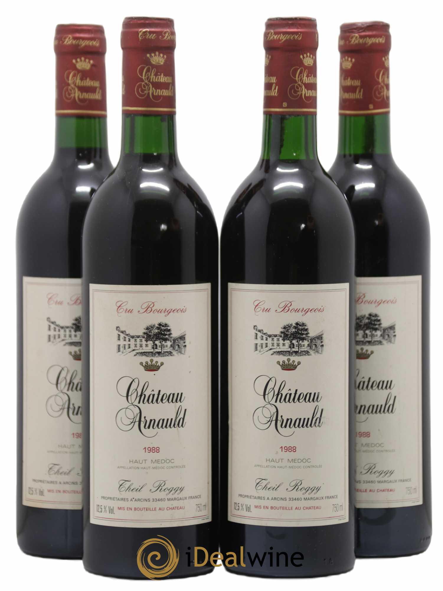 Château Arnauld Cru Bourgeois 1988 - Lot de 4 bouteilles - 0