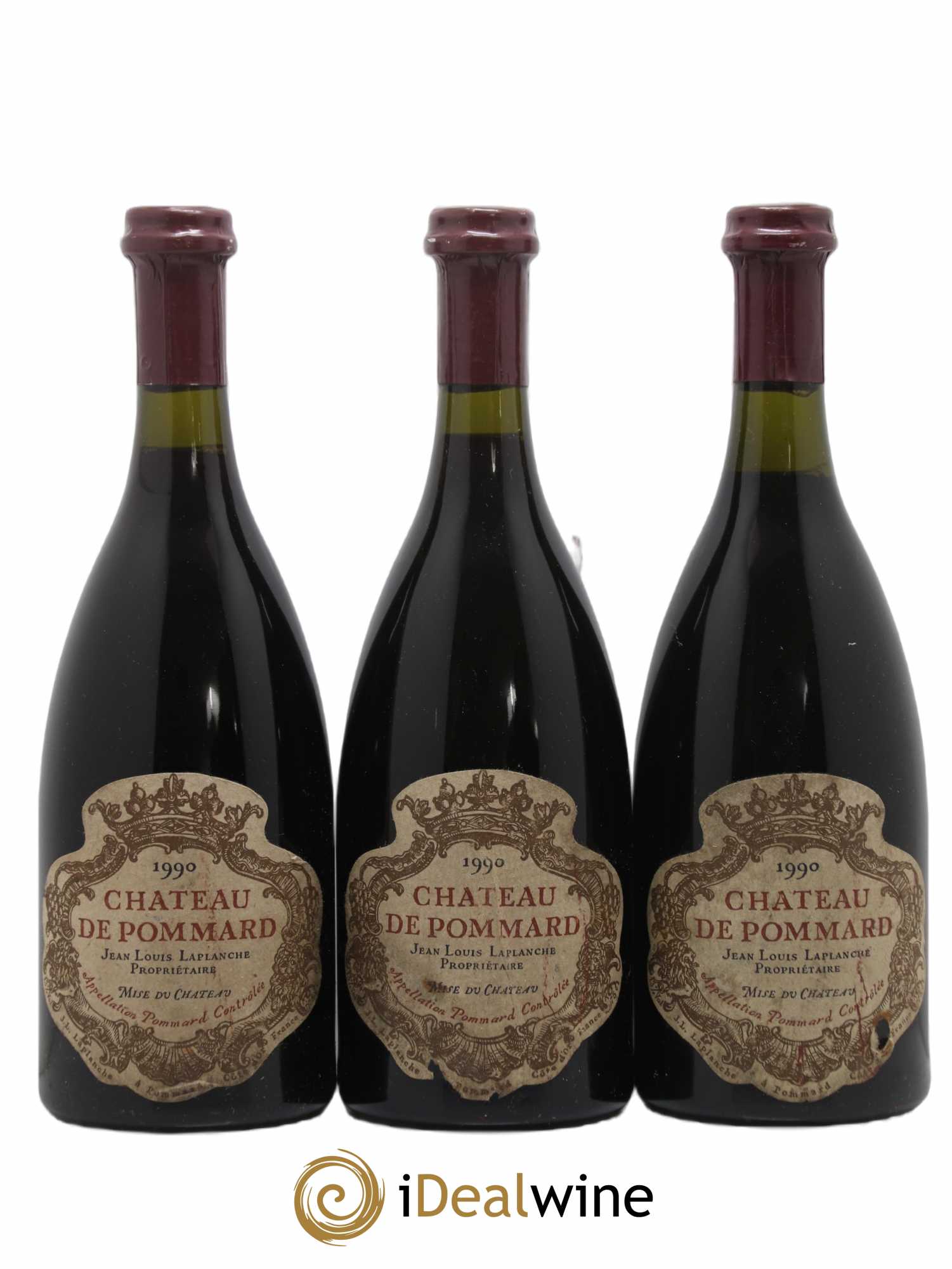 Pommard Château de Pommard 1990 - Lot de 3 bouteilles - 0