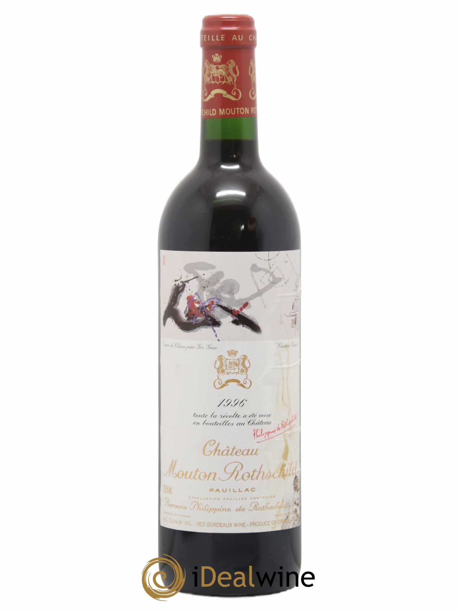 Château Mouton Rothschild 1er Grand Cru Classé 1996 - Lot de 1 bouteille - 0