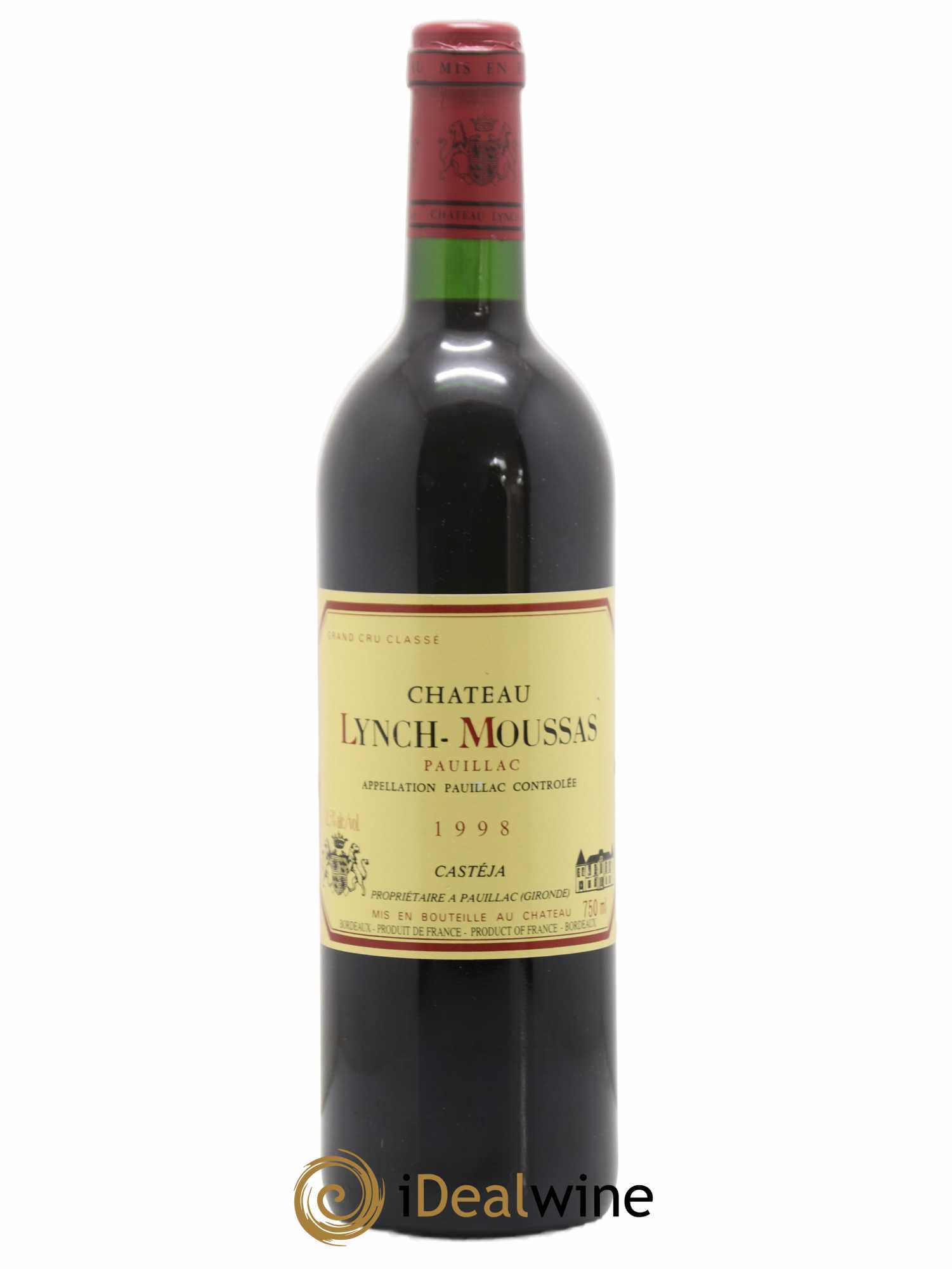 Château Lynch Moussas 5ème Grand Cru Classé 1998 - Lot de 1 bouteille - 0