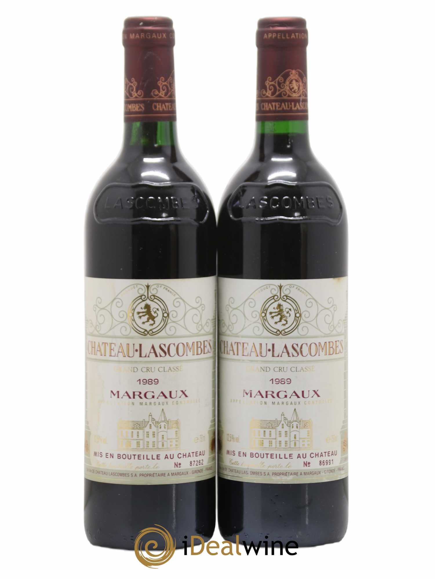 Château Lascombes 2ème Grand Cru Classé 1989 - Lot de 2 bouteilles - 0