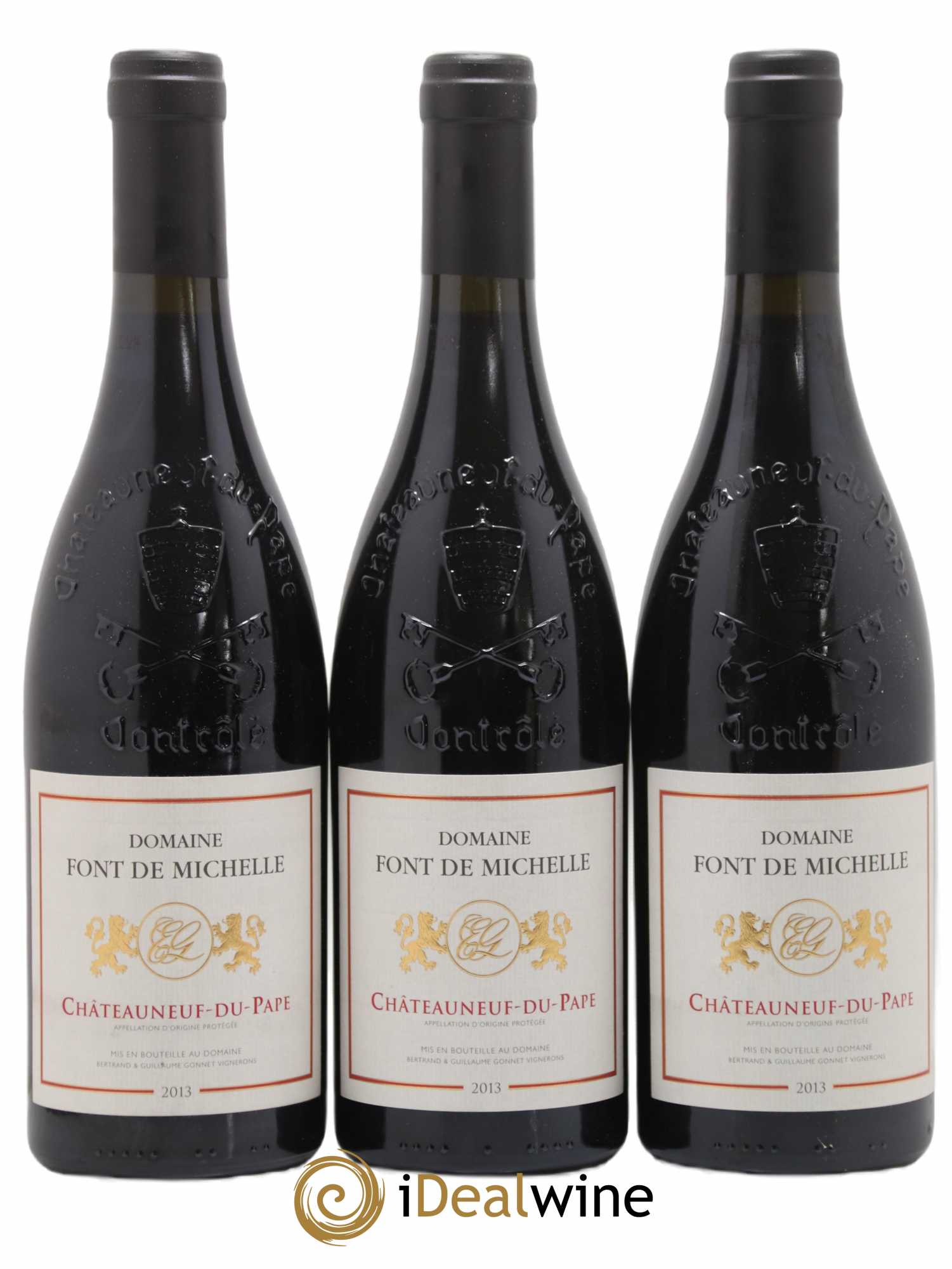 Châteauneuf-du-Pape Domaine Font de Michelle Famille Gonnet 2013 - Lot de 3 bouteilles - 0