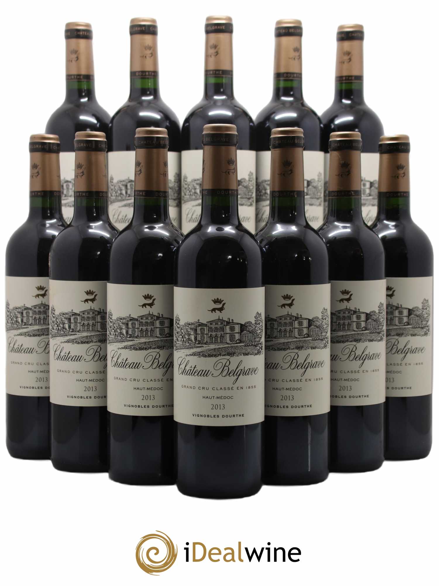 Château Belgrave 5ème Grand Cru Classé 2013 - Lot de 12 bouteilles - 0