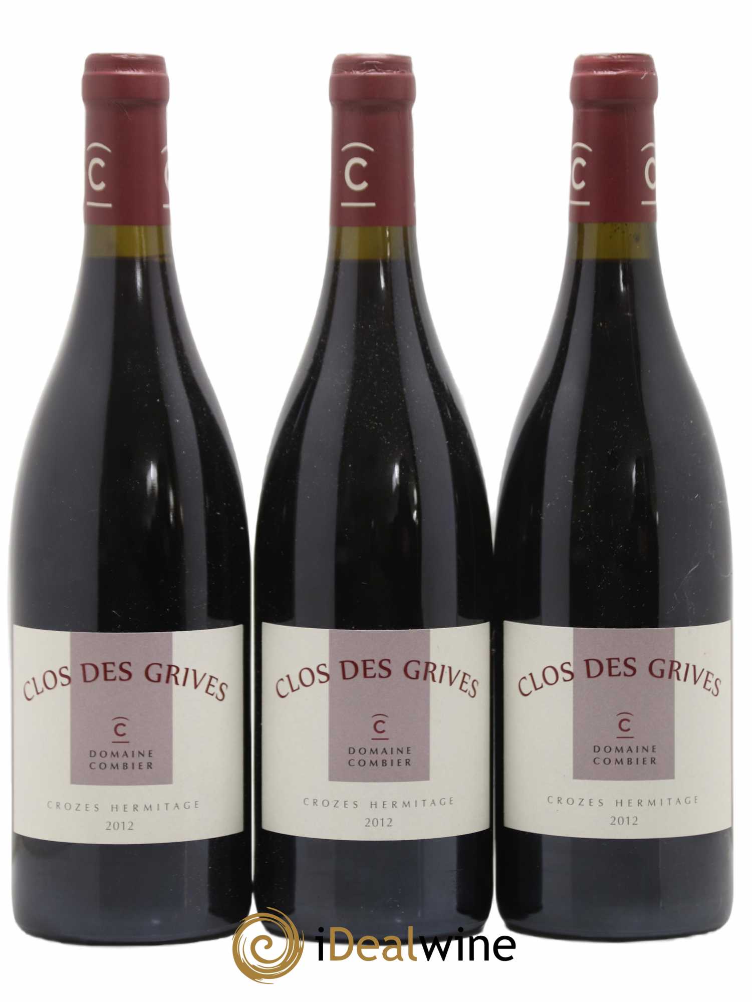 Crozes-Hermitage Clos des Grives Combier 2012 - Lot de 3 bouteilles - 0
