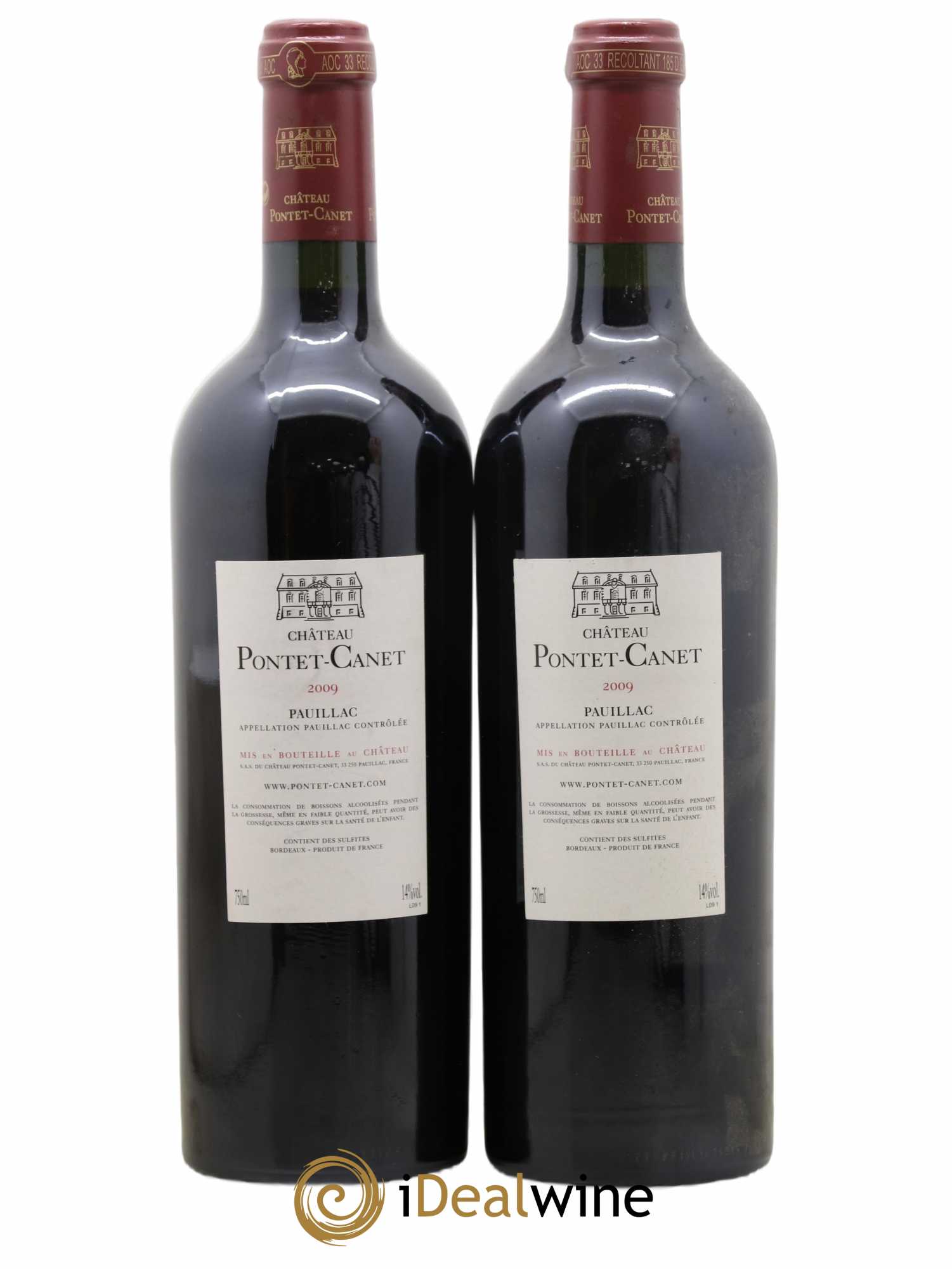 Château Pontet Canet 5ème Grand Cru Classé 2009 - Lot de 2 bouteilles - 1