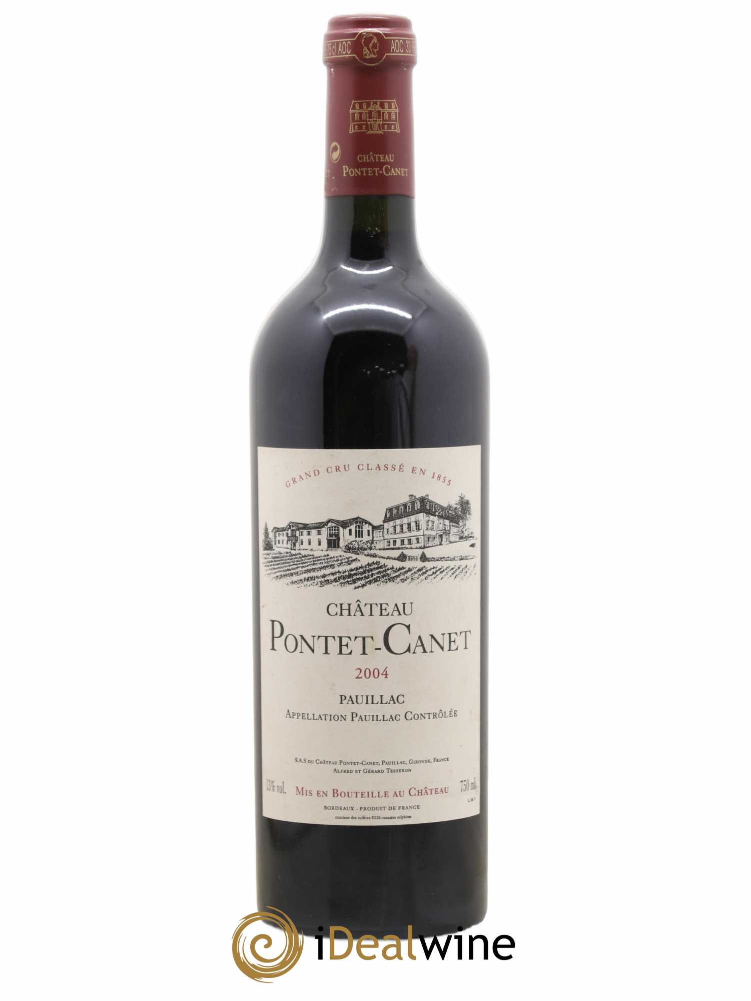 Château Pontet Canet 5ème Grand Cru Classé 2004 - Lot de 1 bouteille - 0