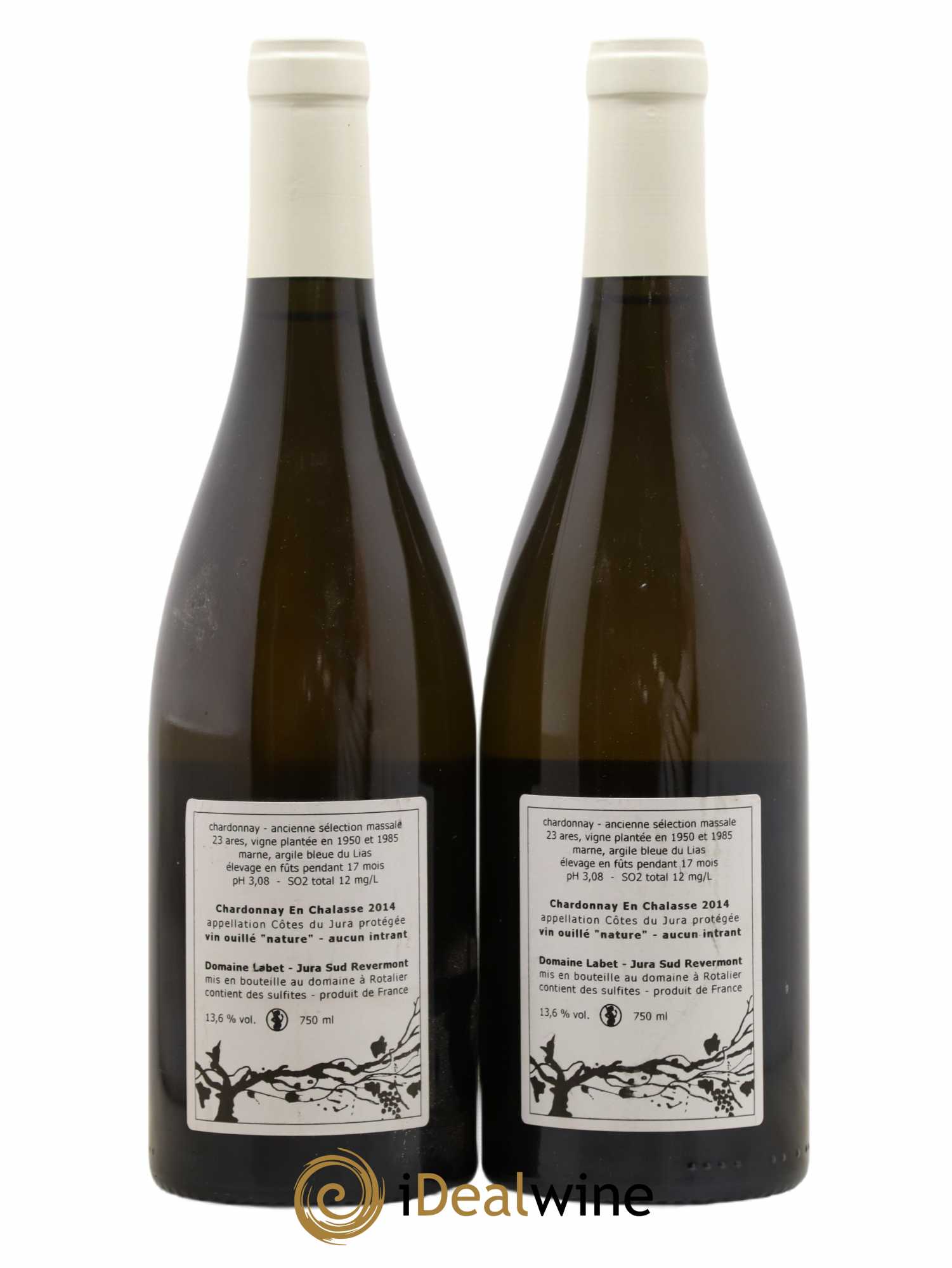 Côtes du Jura Chardonnay En Chalasse Romain - Julien - Charline Labet 2014 - Lot de 2 bouteilles - 1