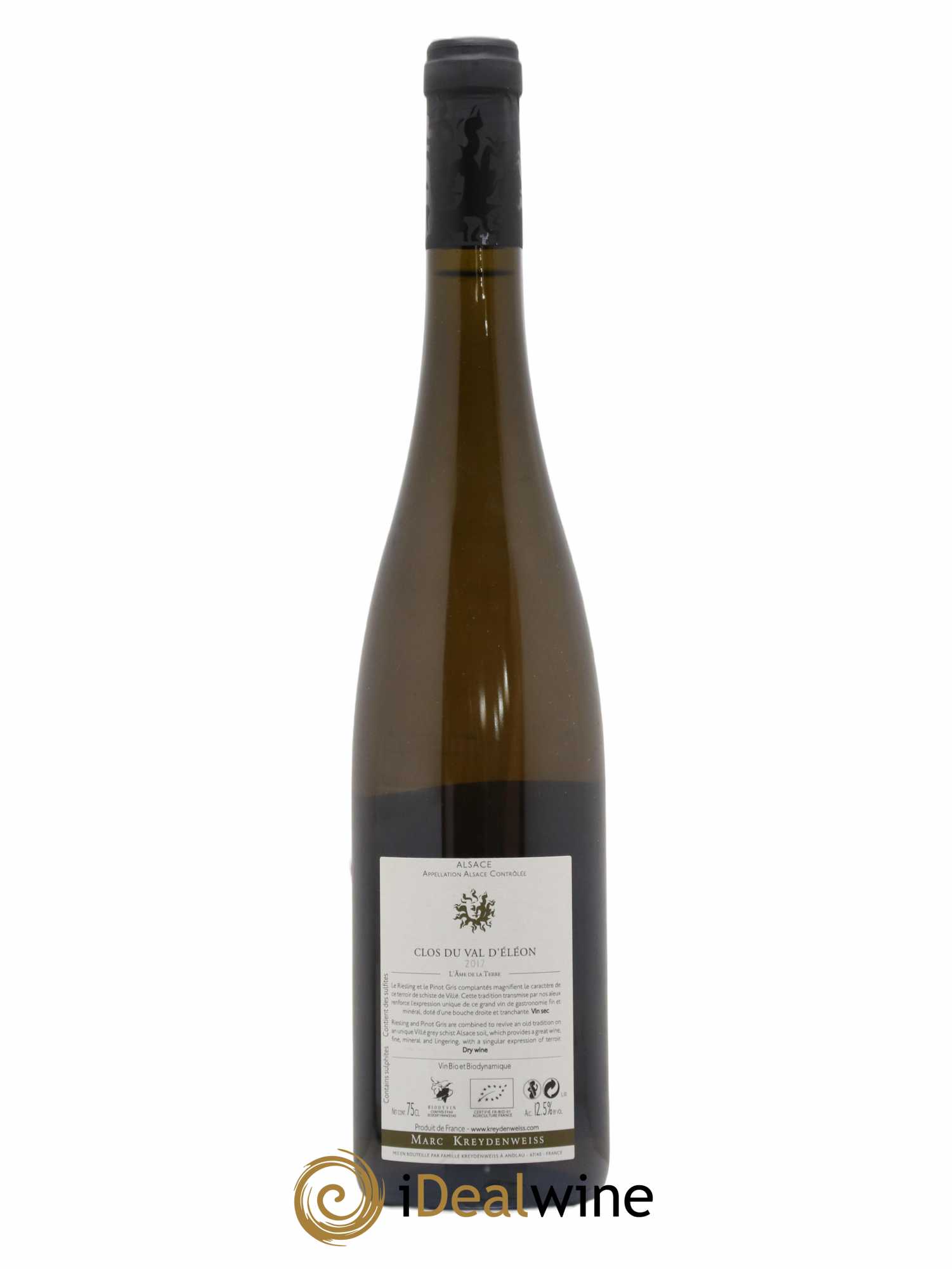 Alsace Clos du Val d'Eléon Marc Kreydenweiss 2017 - Lot de 1 bouteille - 1