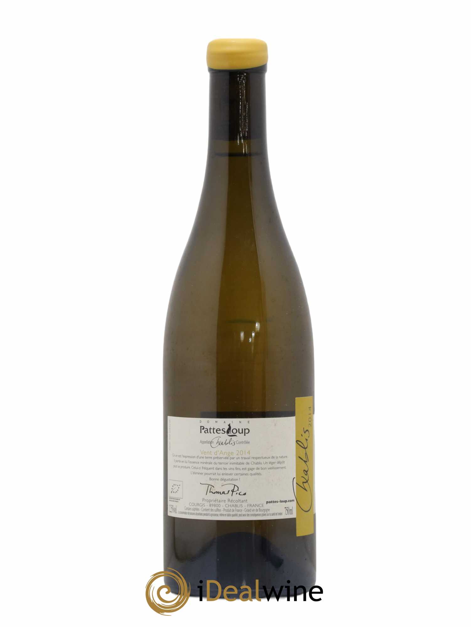 Chablis Vent d'Ange Pattes Loup (Domaine) 2014 - Lot de 1 bouteille - 1