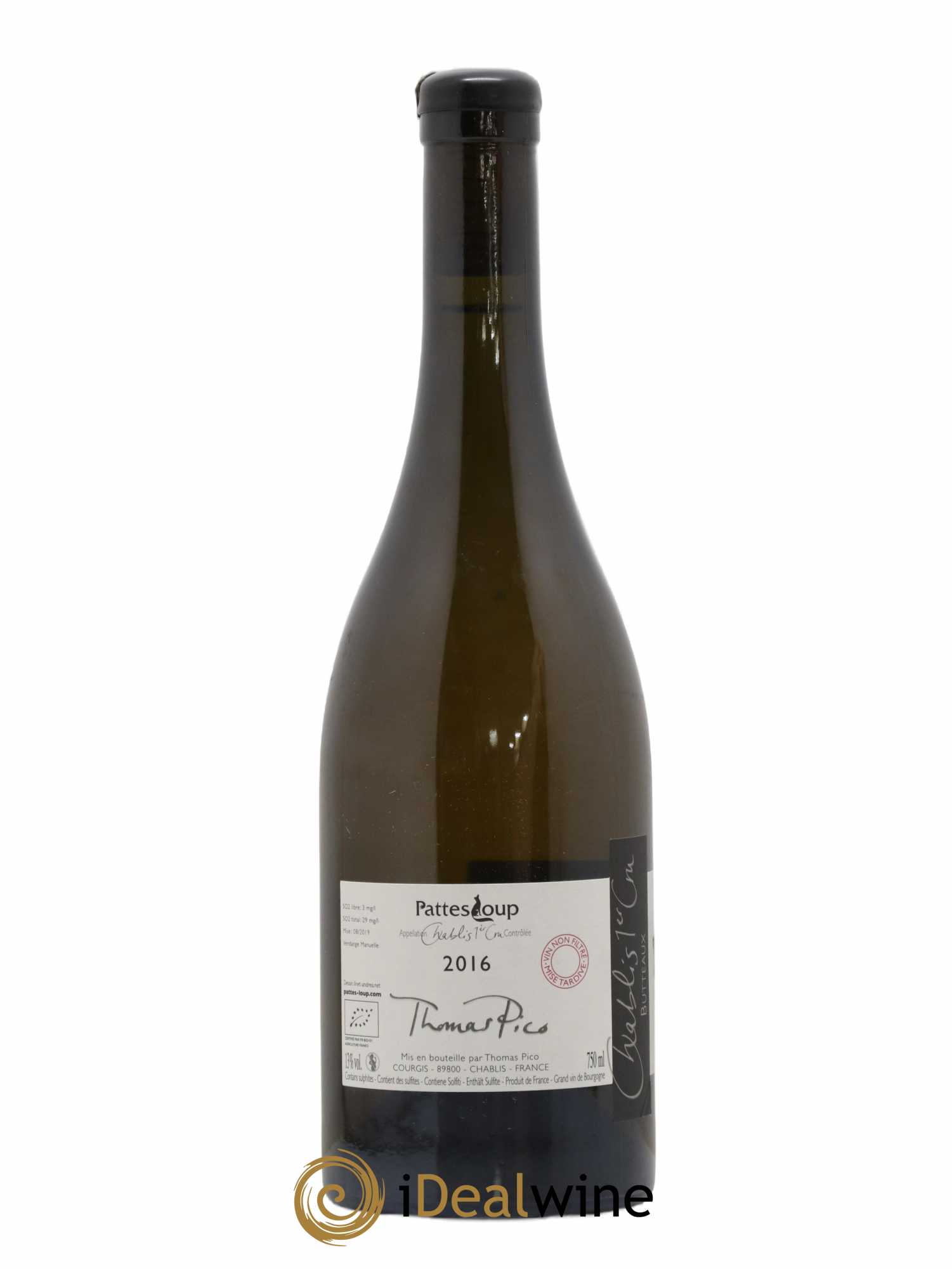 Chablis 1er Cru Butteaux Pattes Loup (Domaine) 2016 - Posten von 1 Flasche - 1