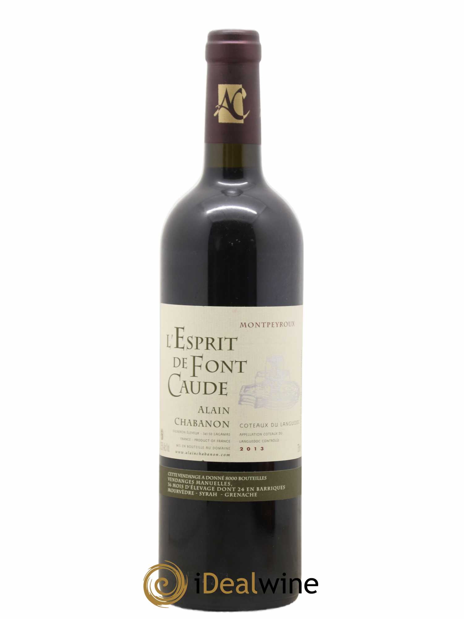 Languedoc Montpeyroux Alain Chabanon (Domaine) L'Esprit de Font Caude 2013 - Lot de 1 bouteille - 0