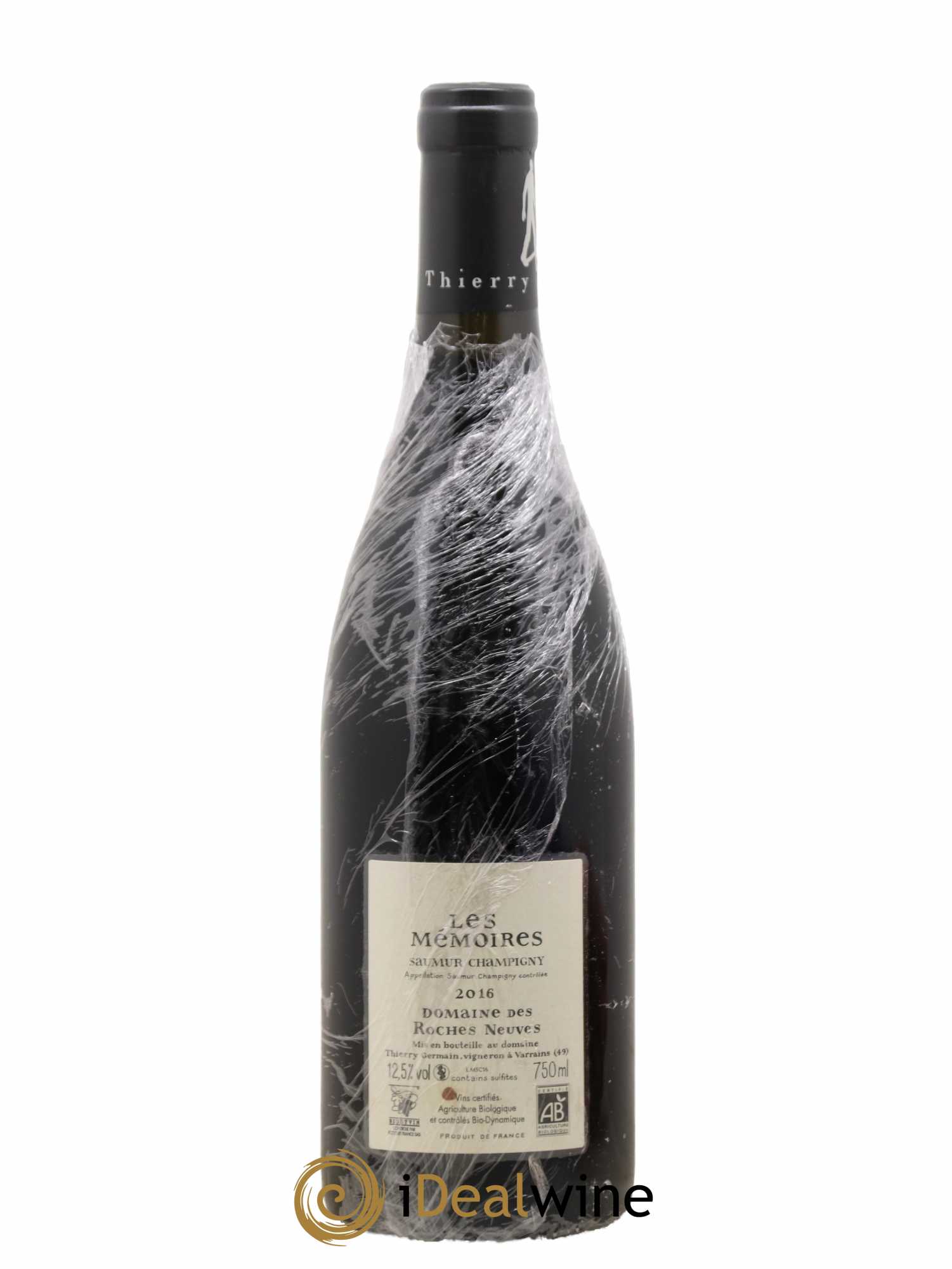 Saumur-Champigny Les Mémoires Domaine des Roches Neuves - Thierry Germain 2016 - Lot de 1 bouteille - 1