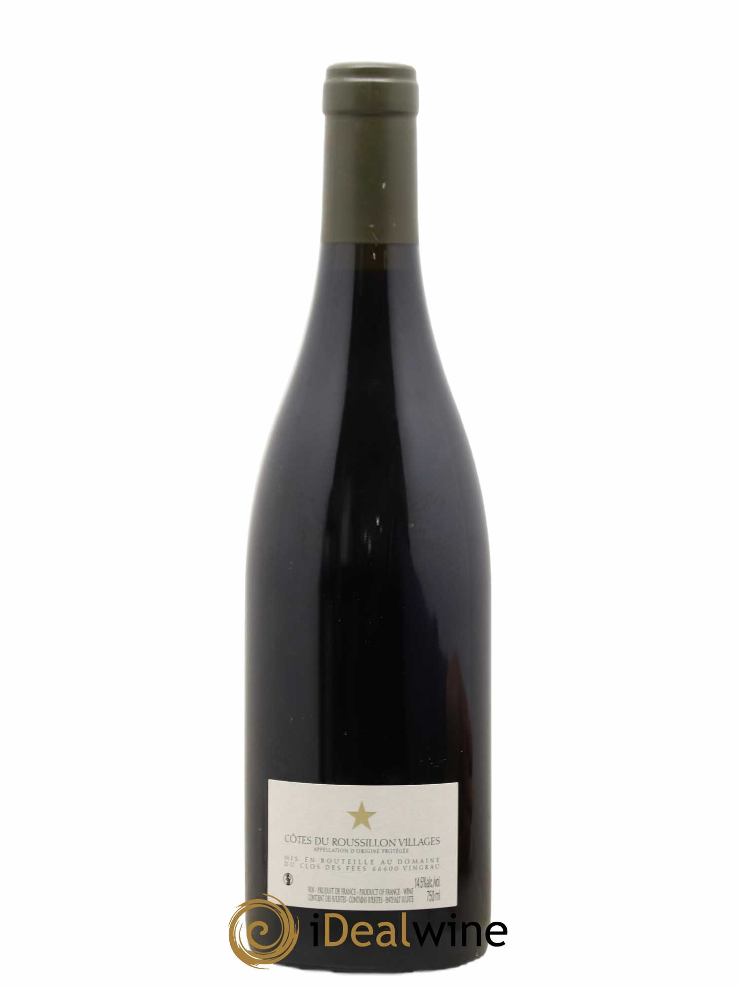 Côtes du Roussillon Villages Clos des Fées Vieilles vignes Hervé Bizeul 2017 - Lot de 1 bouteille - 1