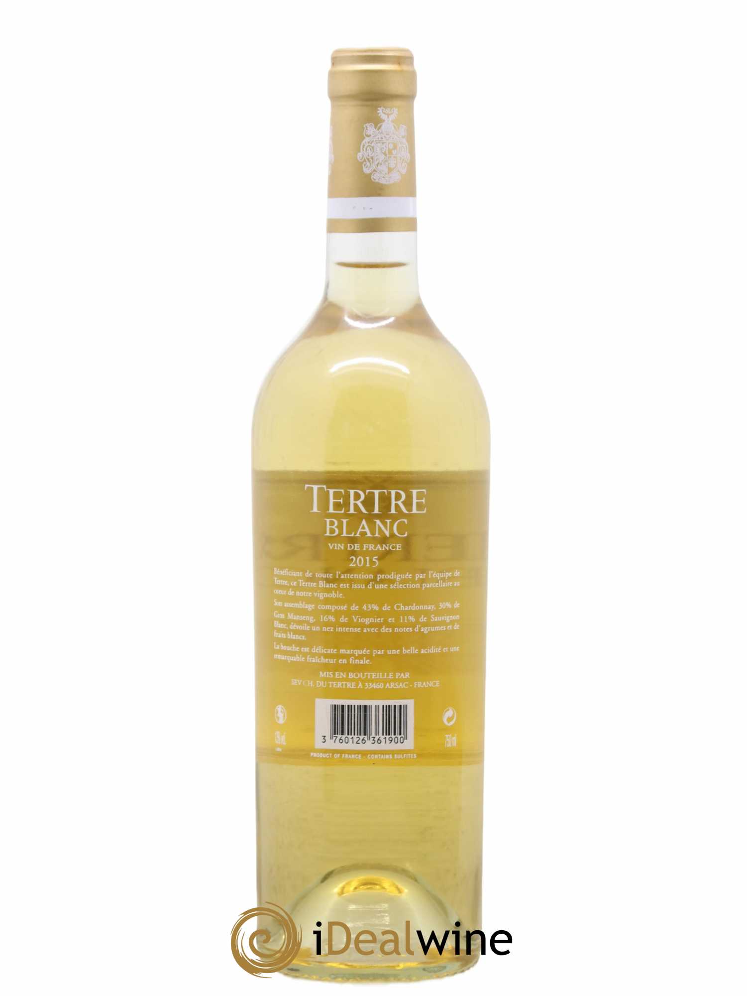 Tertre Blanc 2015 - Lot de 1 bouteille - 1
