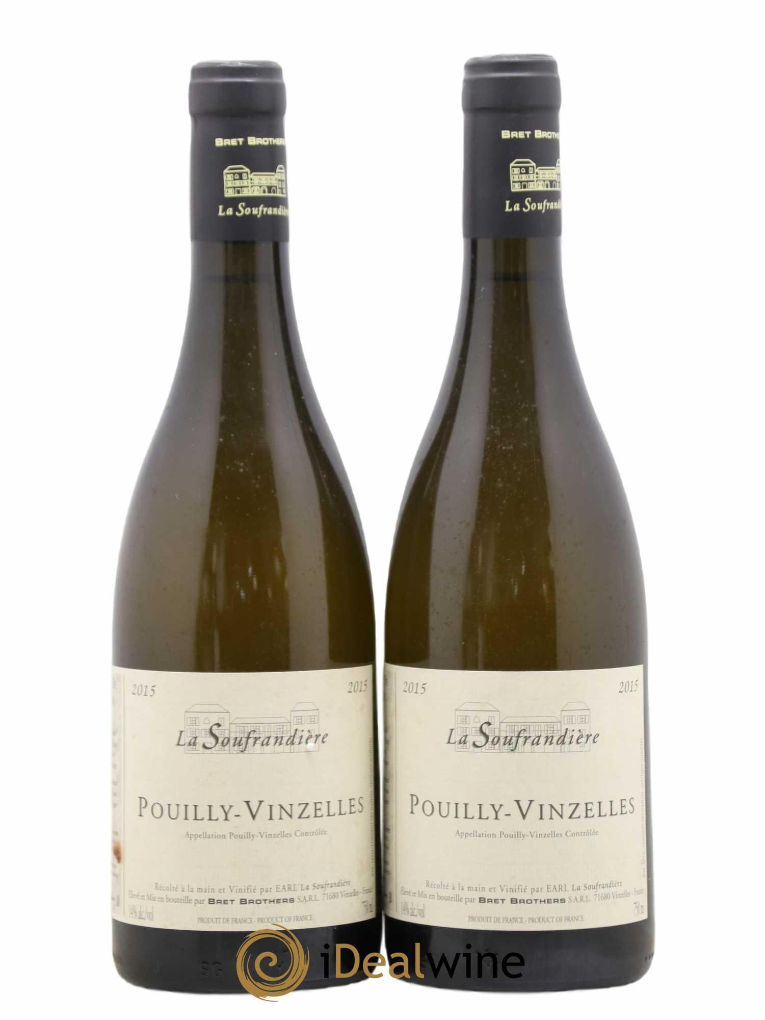 Pouilly-Vinzelles La Soufrandière - Bret Brothers 2015 - Lot de 2 bouteilles - 0