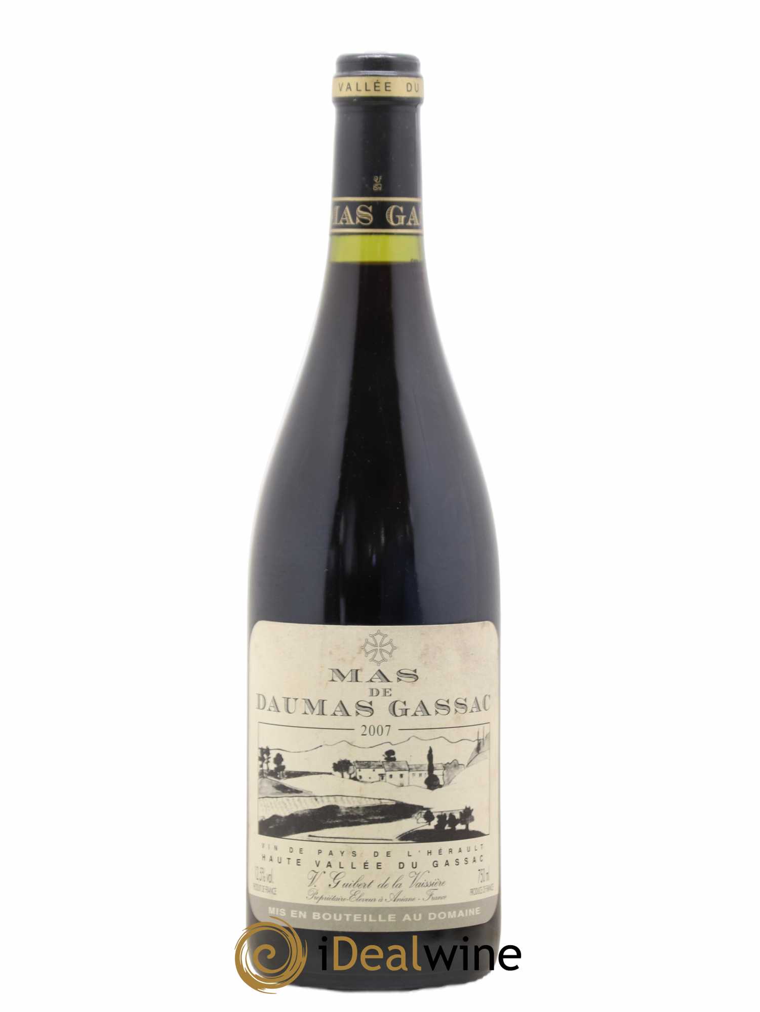 Saint-Guilhem-le-Désert - Cité d'Aniane Mas Daumas Gassac Famille Guibert de La Vaissière 2007 - Lot de 1 bouteille - 0