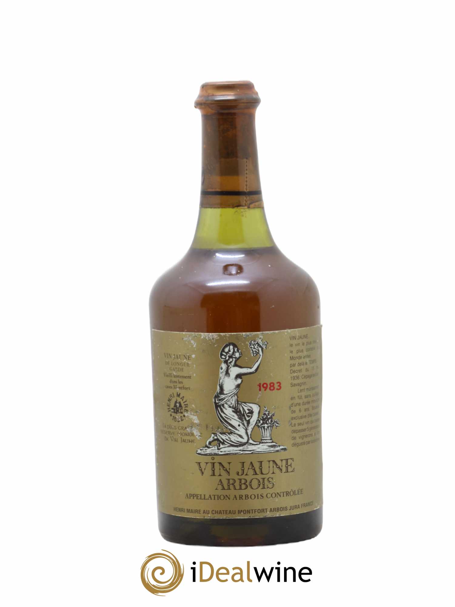 Arbois Vin Jaune Henri Maire Du Chateau Montfort 1983 - Lot de 1 bouteille - 0