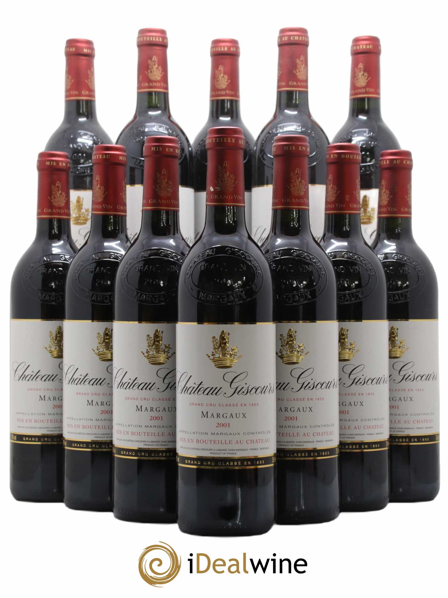 Château Giscours 3ème Grand Cru Classé 2001 - Lot de 12 bouteilles - 0