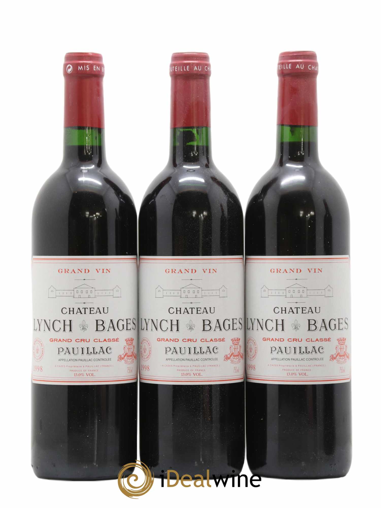 Château Lynch Bages 5ème Grand Cru Classé 1998 - Lot de 6 bouteilles - 2