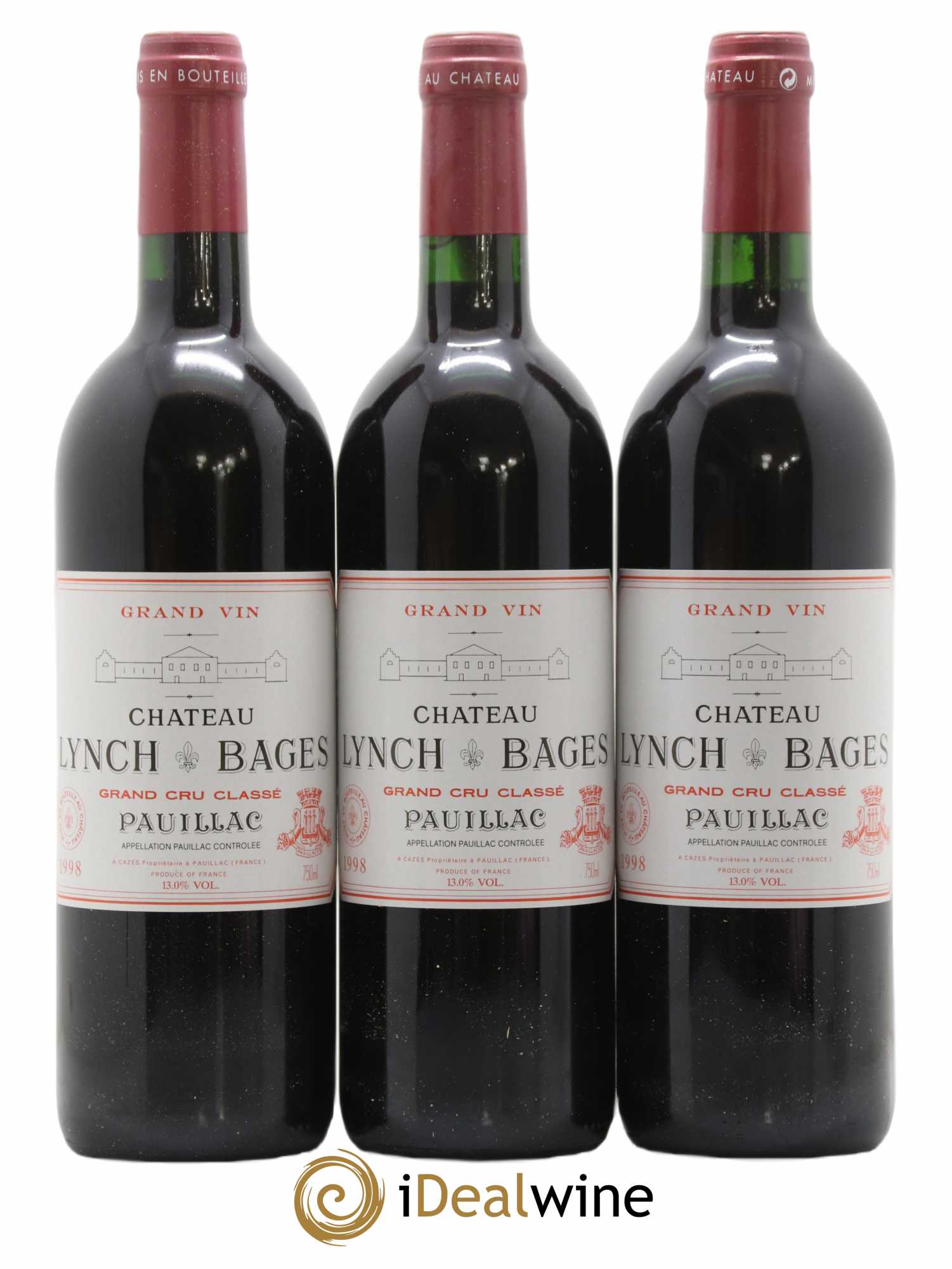 Château Lynch Bages 5ème Grand Cru Classé 1998 - Lot de 6 bouteilles - 2