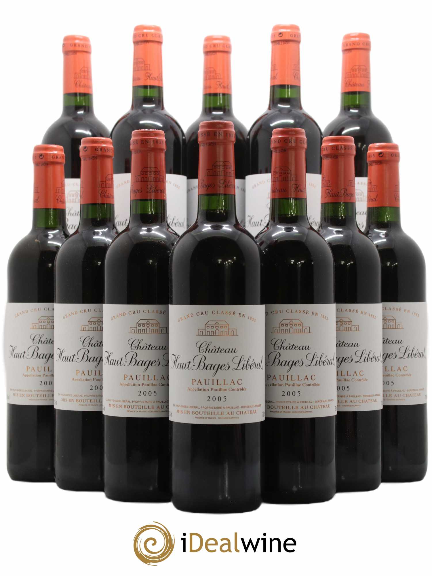 Château Haut Bages Libéral 5ème Grand Cru Classé 2005 - Lot de 12 bouteilles - 0