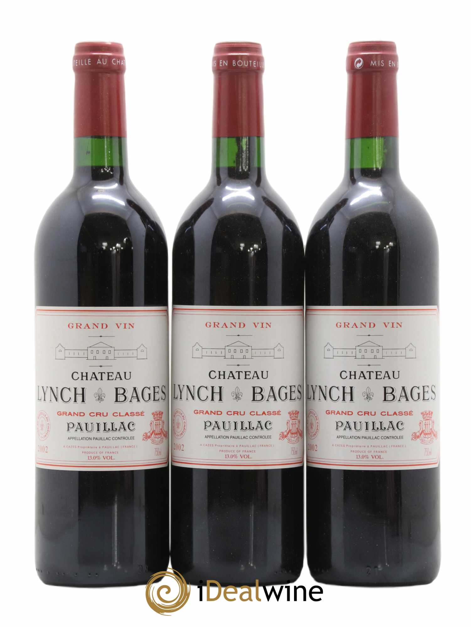 Château Lynch Bages 5ème Grand Cru Classé 2002 - Lot de 12 bouteilles - 1