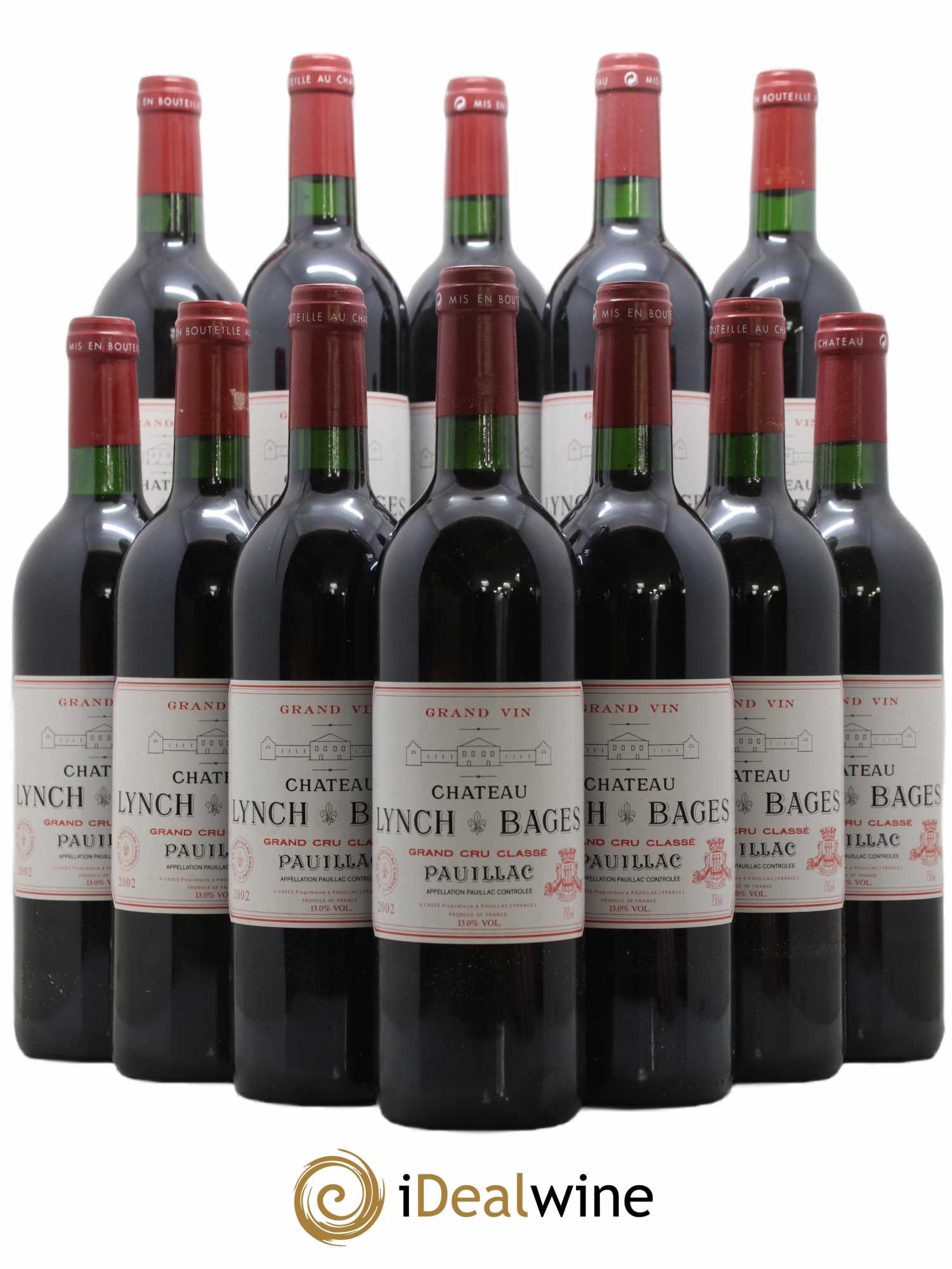Château Lynch Bages 5ème Grand Cru Classé 2002 - Lot de 12 bouteilles - 0