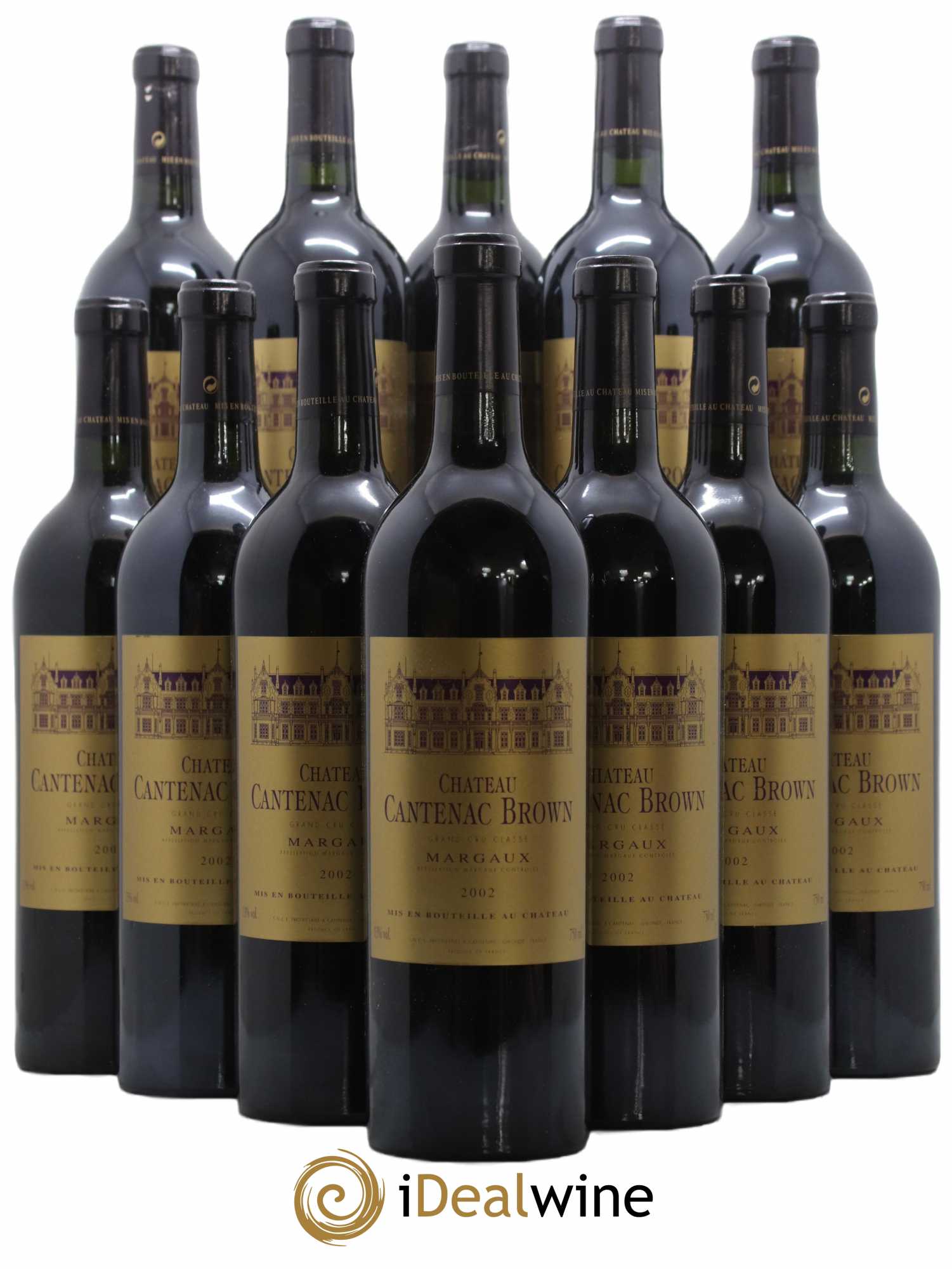 Château Cantenac Brown 3ème Grand Cru Classé 2002 - Lot de 12 bouteilles - 0