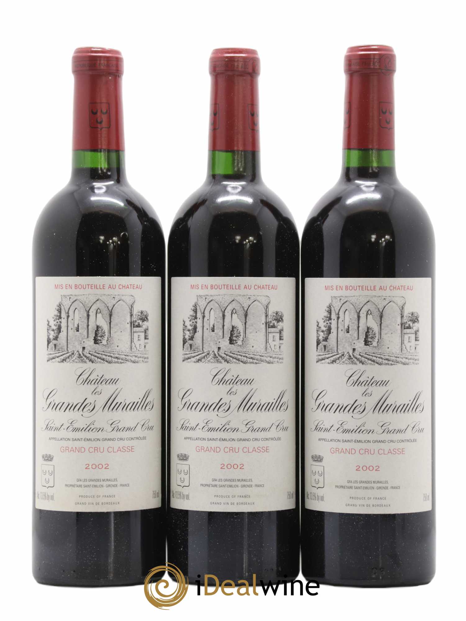 Château les Grandes Murailles Grand Cru Classé 2002 - Lot de 12 bouteilles - 3