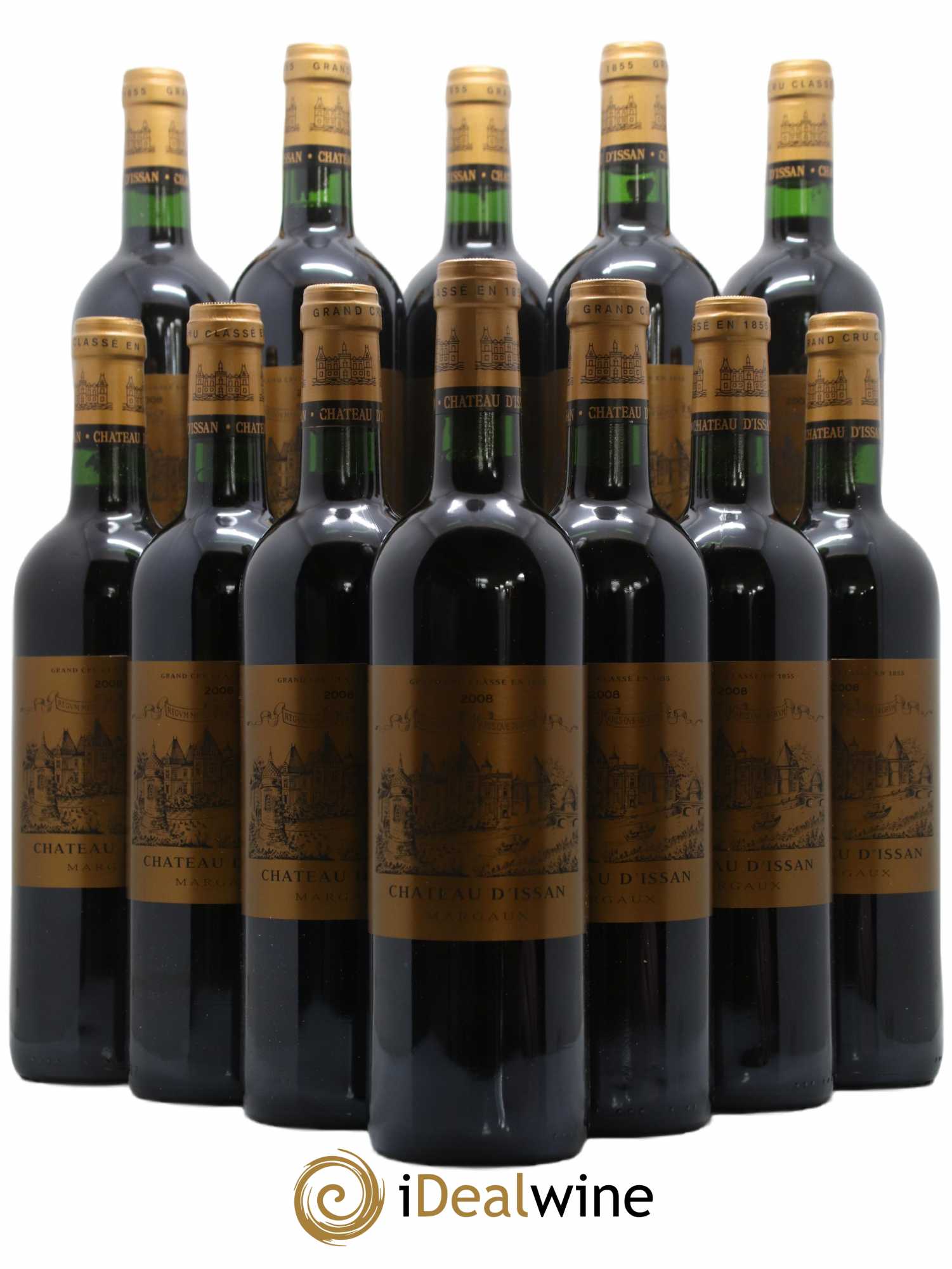 Château d'Issan 3ème Grand Cru Classé 2008 - Lot de 12 bouteilles - 0
