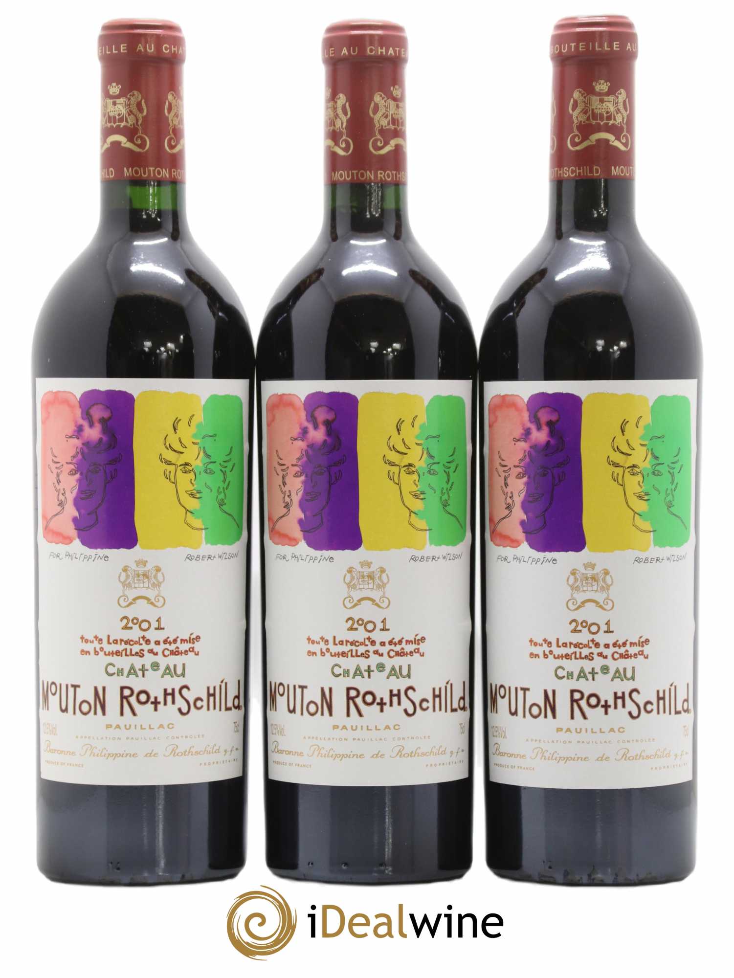 Château Mouton Rothschild 1er Grand Cru Classé 2001 - Lot de 12 bouteilles - 3
