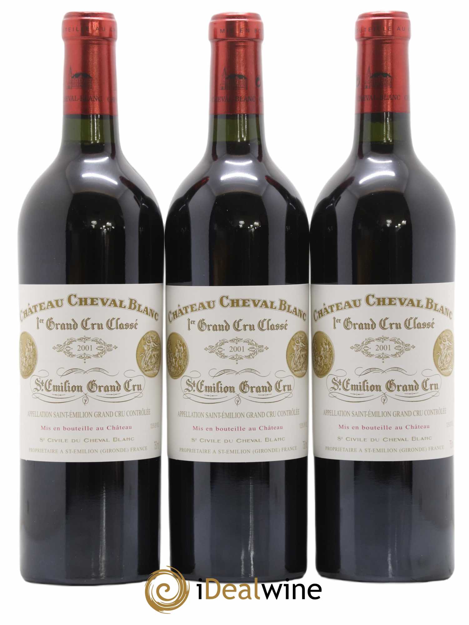 Château Cheval Blanc 1er Grand Cru Classé A 2001 - Lot de 6 bouteilles - 2