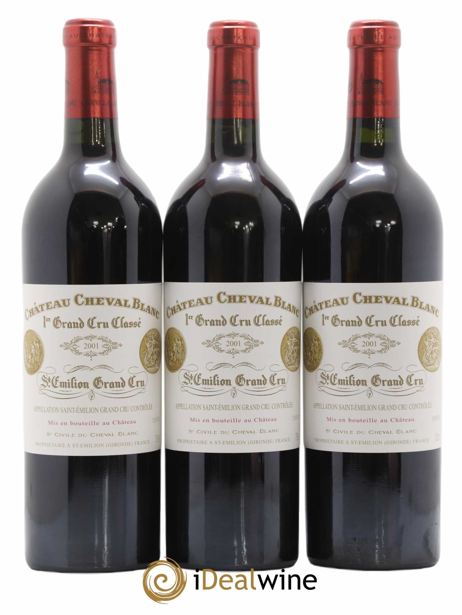 Château Cheval Blanc 1er Grand Cru Classé A 2001 - Lot de 6 bouteilles - 2