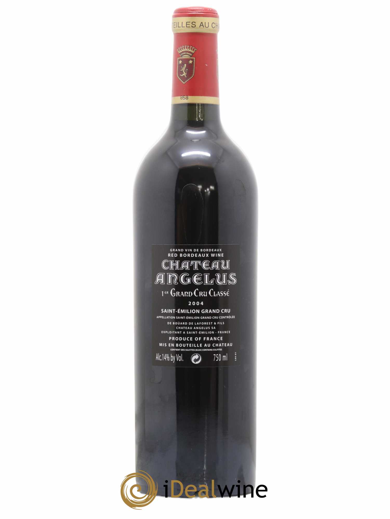 Château Angélus 1er Grand Cru Classé A 2004 - Lot de 1 bouteille - 1