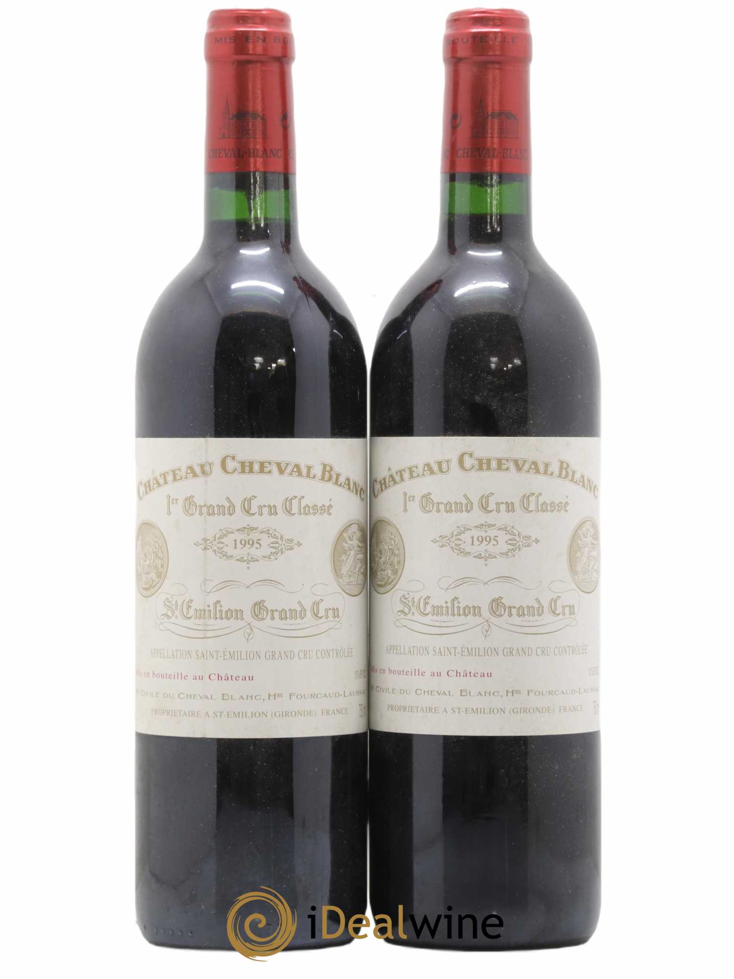 Château Cheval Blanc 1er Grand Cru Classé A 1995 - Lot de 2 bouteilles - 0