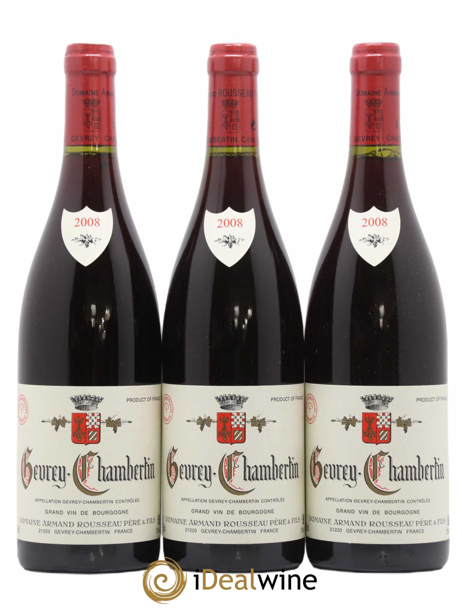 Gevrey-Chambertin Armand Rousseau (Domaine) 2008 - Lot de 3 bouteilles - 0