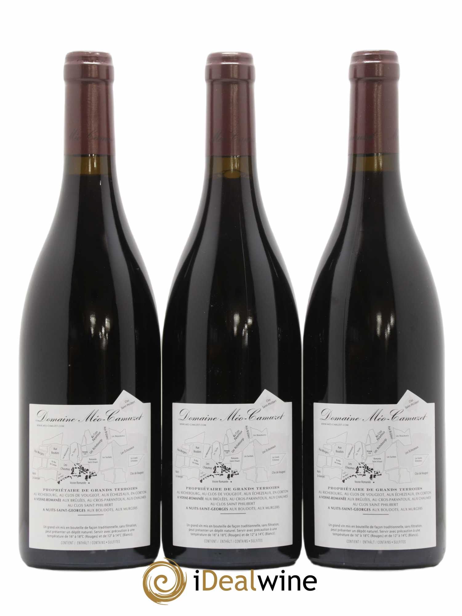 Corton Grand Cru Clos Rognet Méo-Camuzet (Domaine) 2012 - Lot de 3 bouteilles - 1
