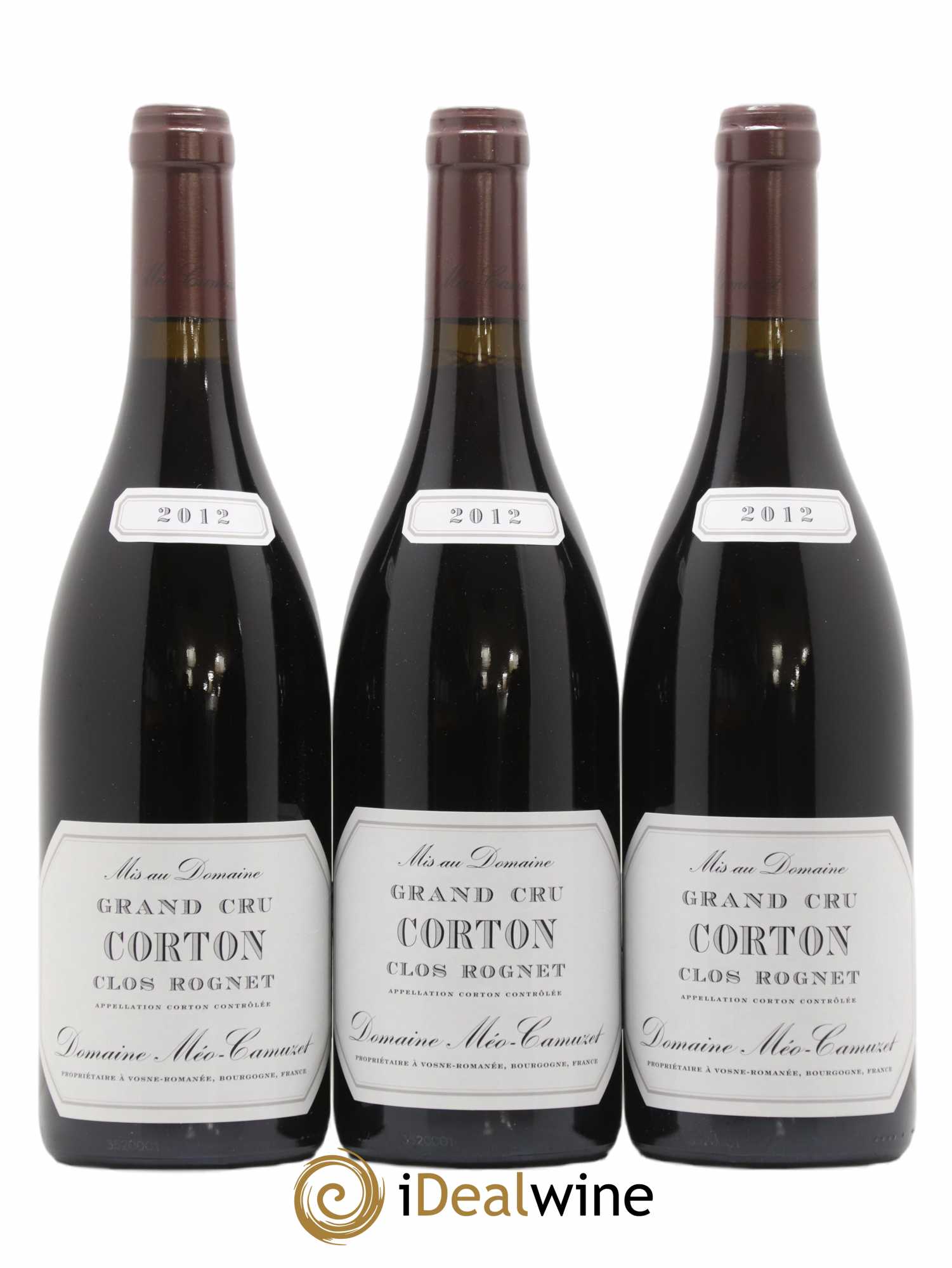 Corton Grand Cru Clos Rognet Méo-Camuzet (Domaine) 2012 - Lot de 3 bouteilles - 0